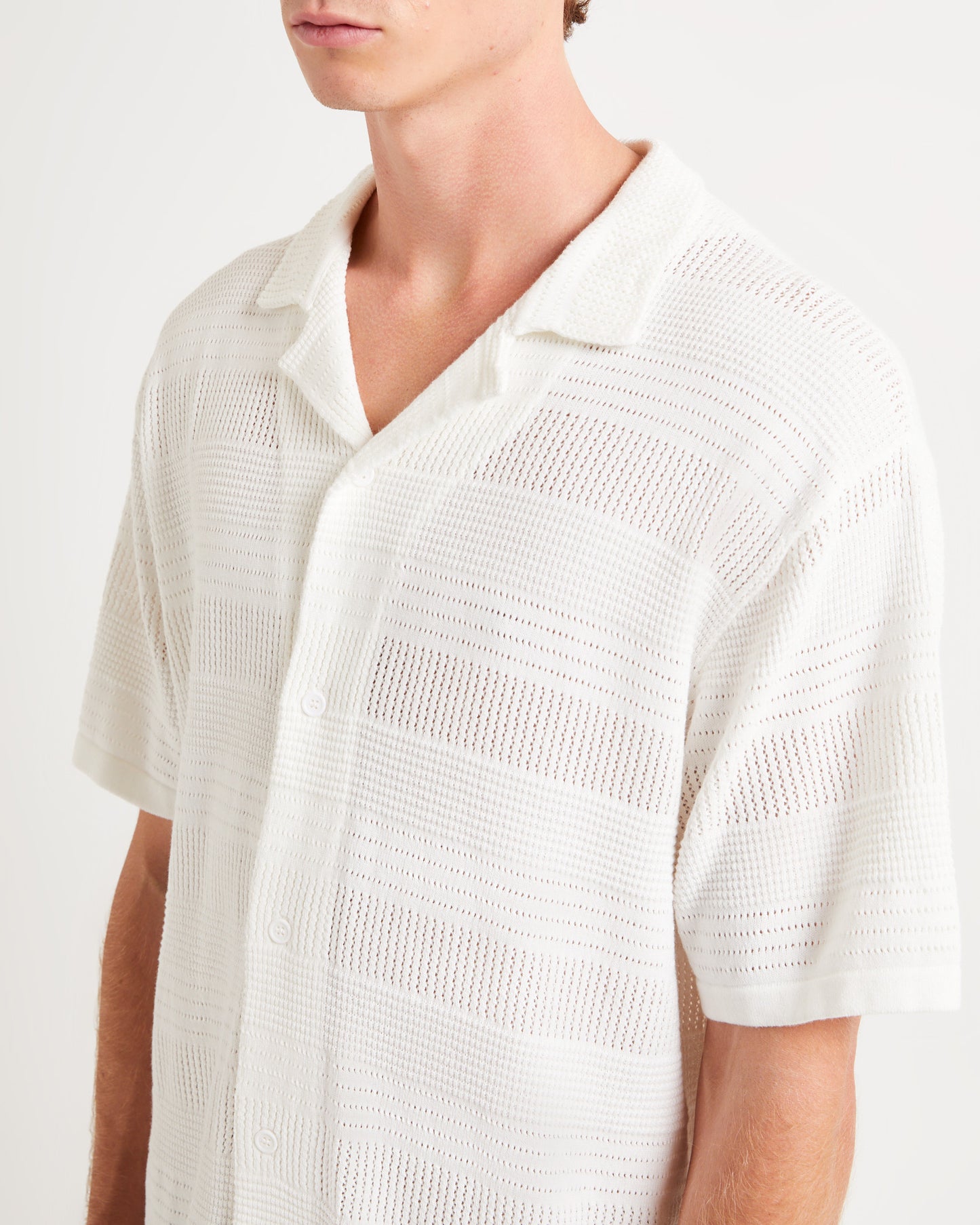Knitted Short Sleeve Resort Shirt
