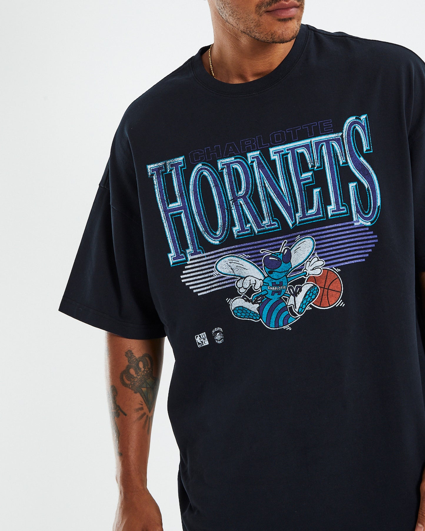 Underscore Charlotte Hornets T-shirt Faded Black