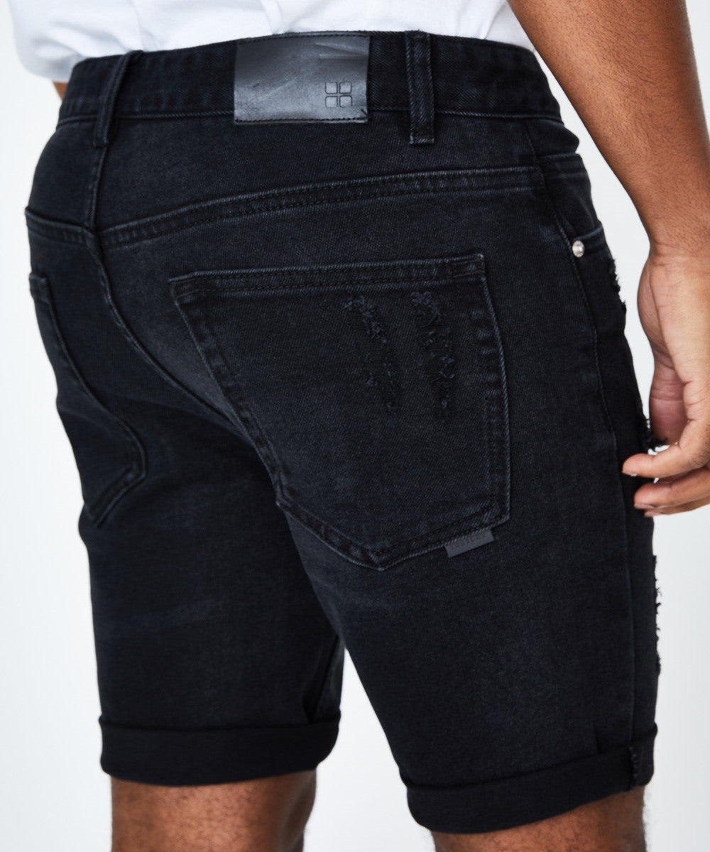 Revolver Shorts New York Trashed Black