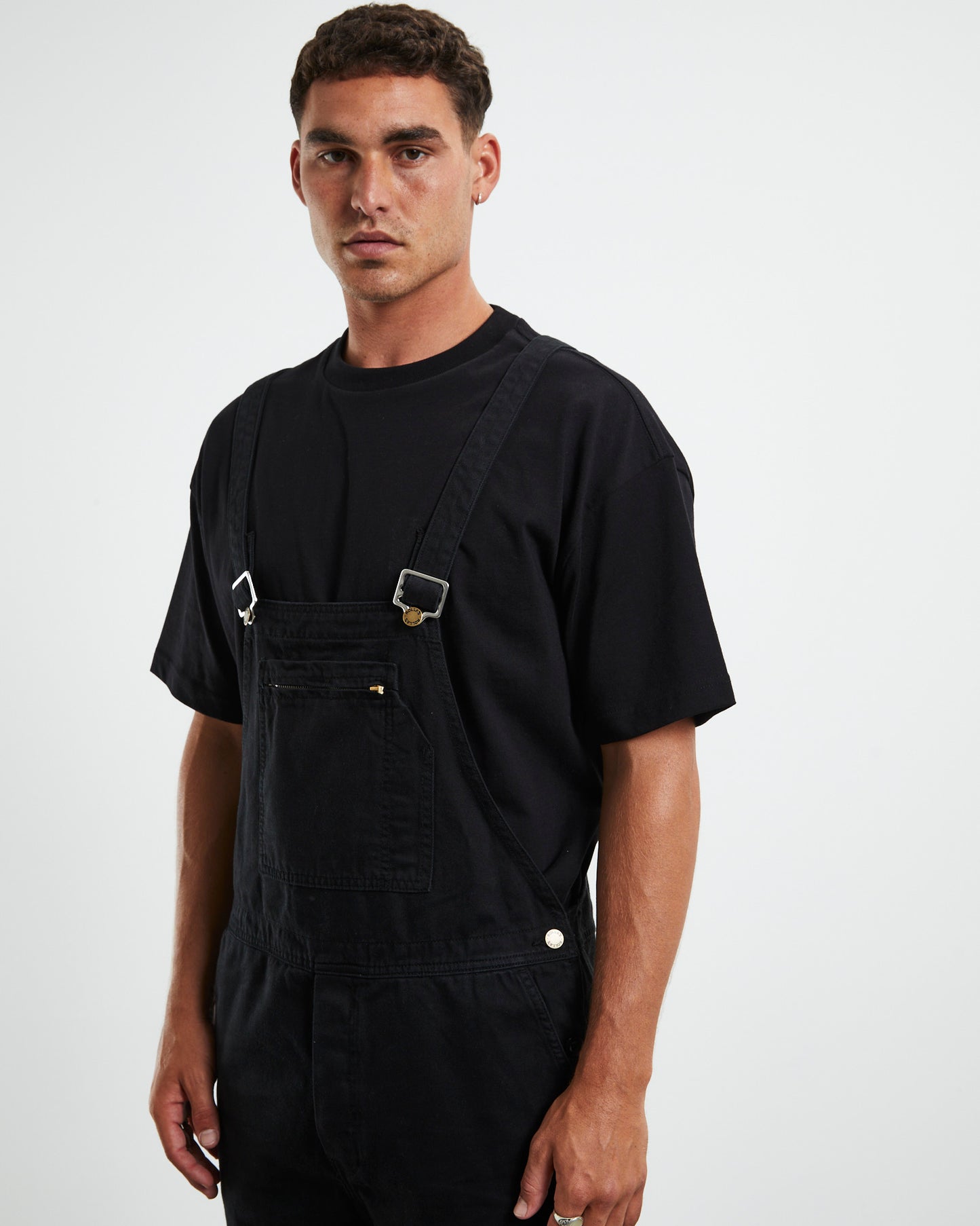 Trade Denim Overalls Black