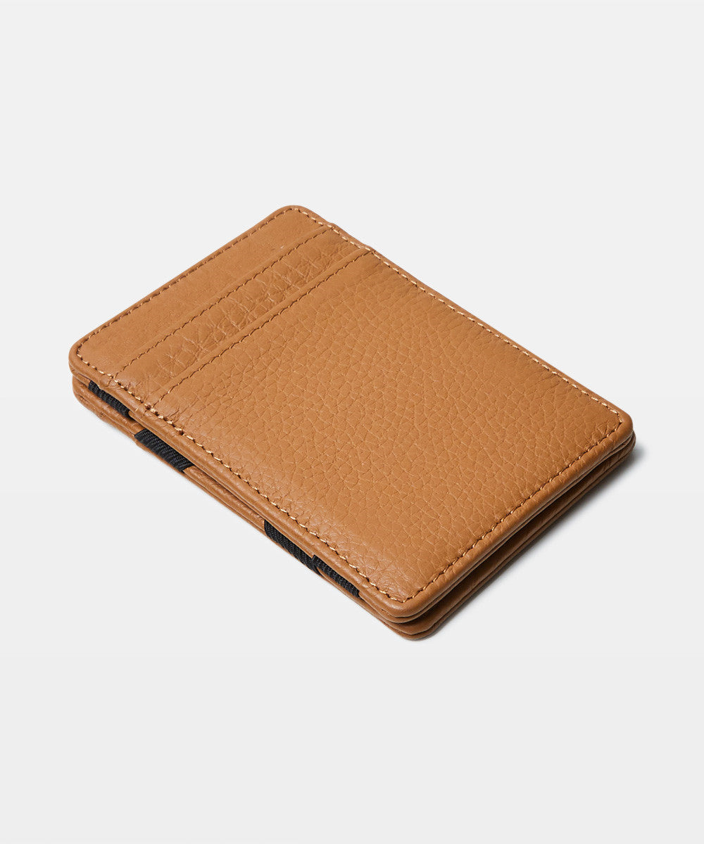 Flip Leather Wallet Tan