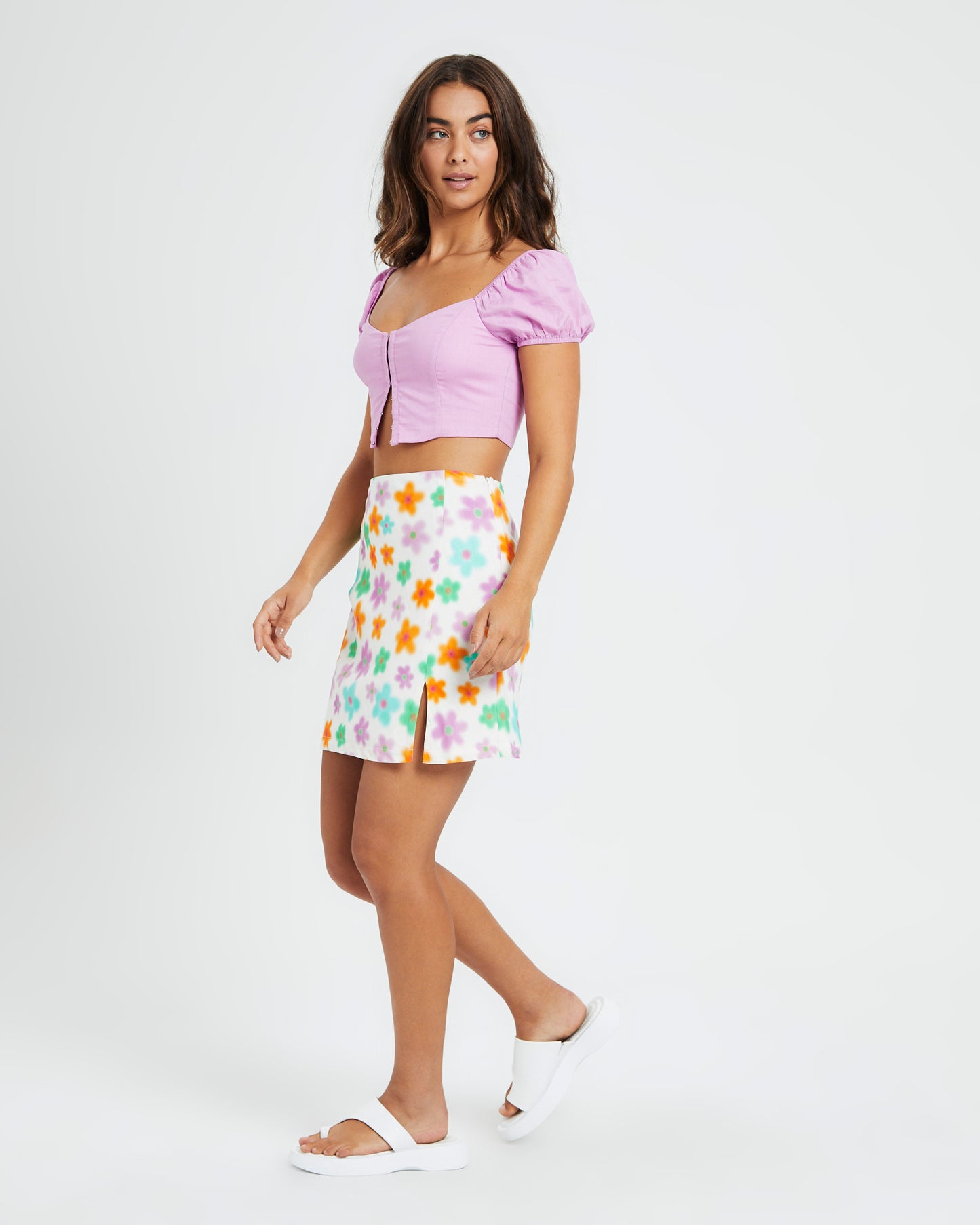 Demi Short Sleeve Bodice Lilac