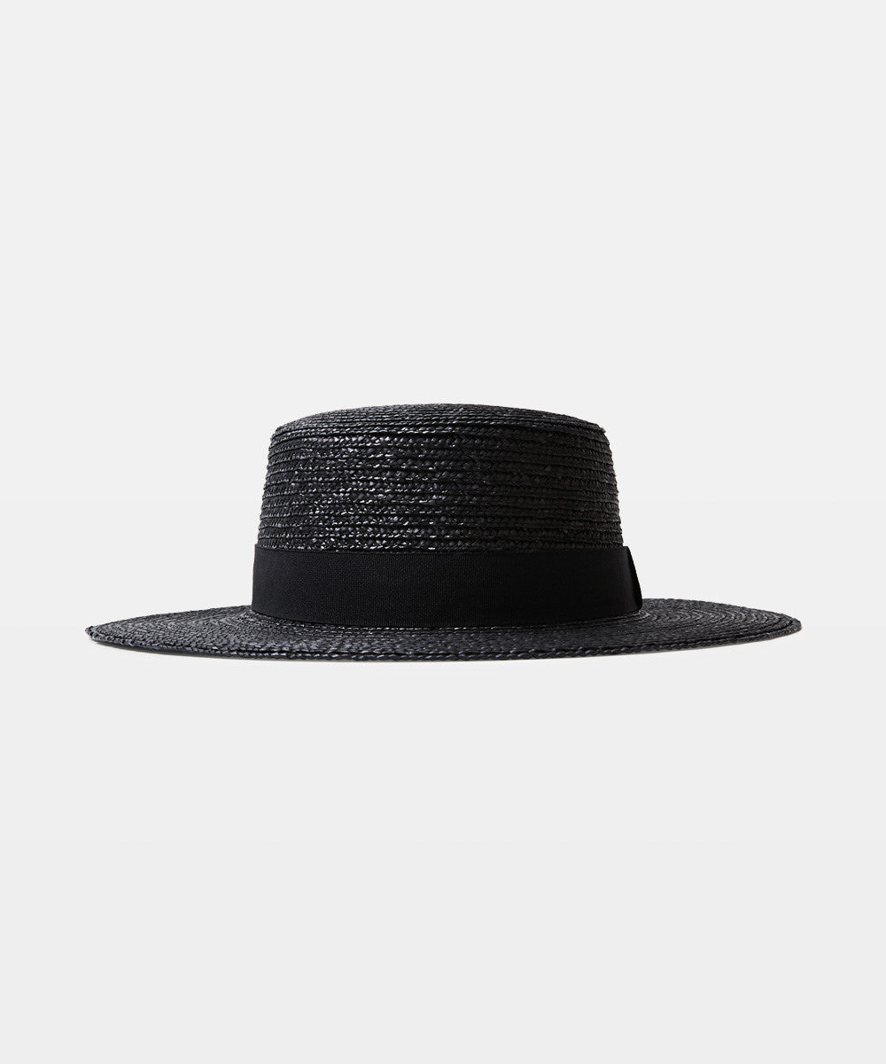 Boater Hat Black