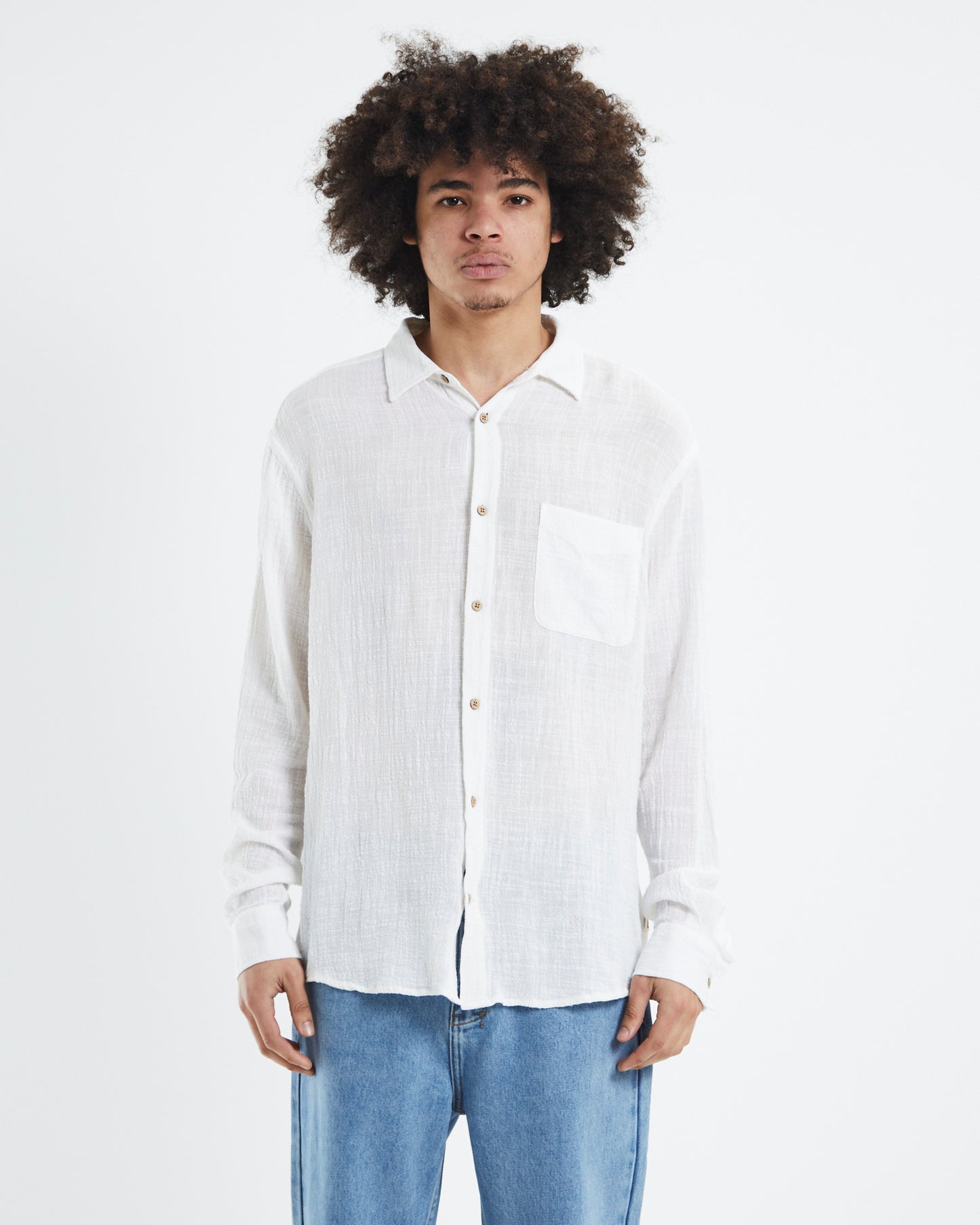 Louie Long Sleeve Shirt Off White