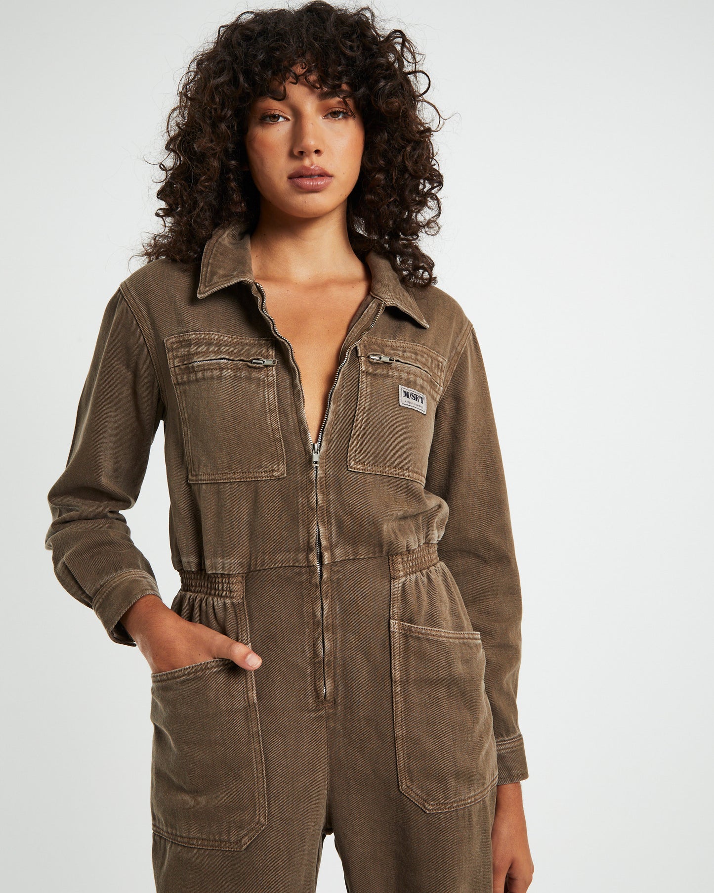 Heavenly People Coverall Jumpsuit Chocolate Brown