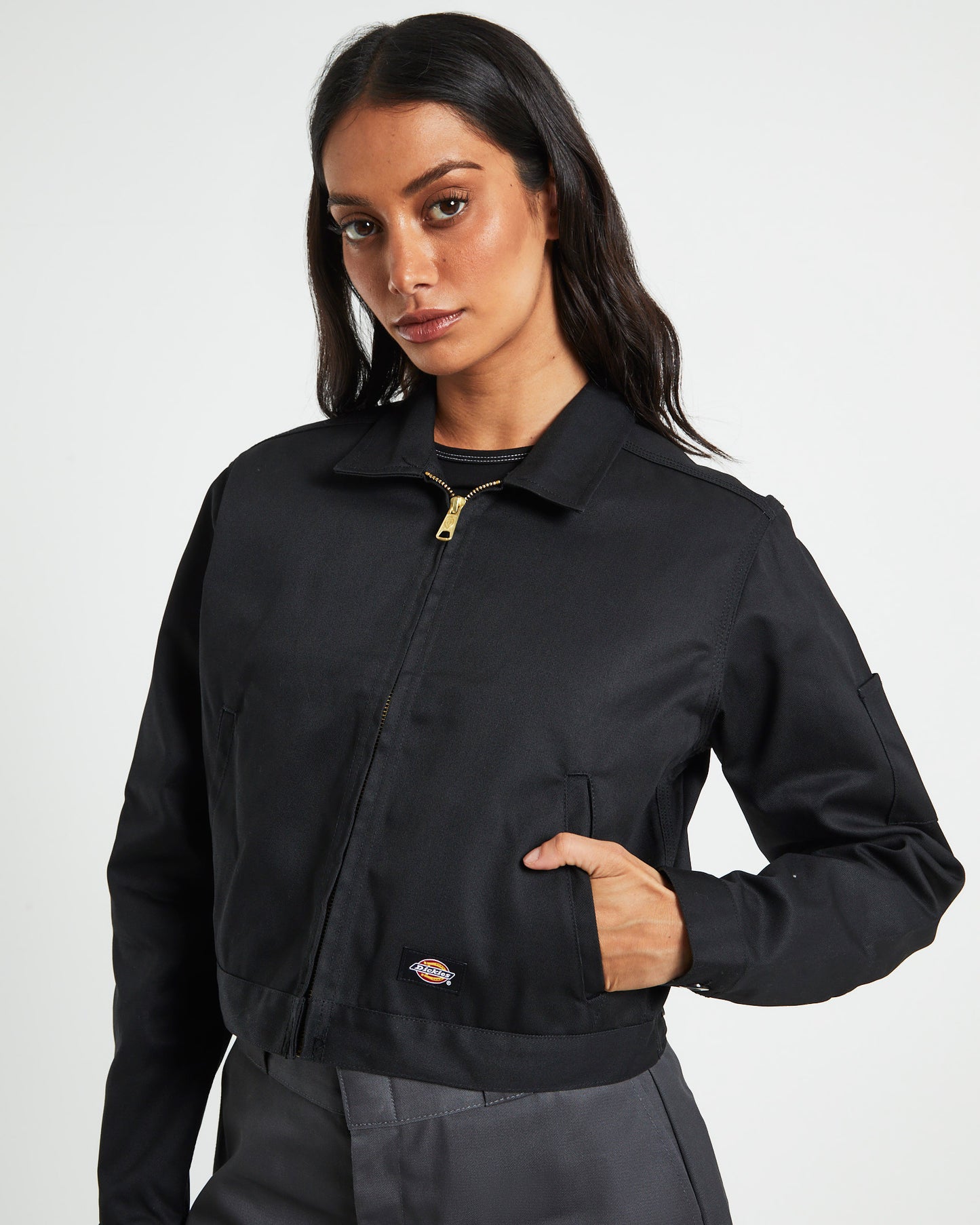 Eisenhower Cropped Jacket Black