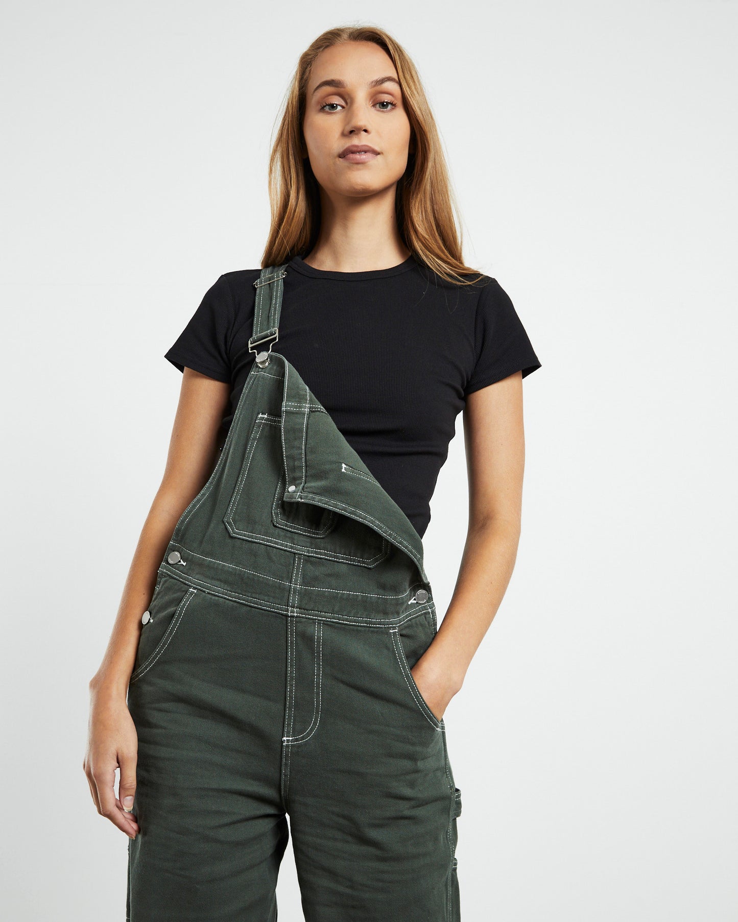 Nevada Denim Overalls Fern Green