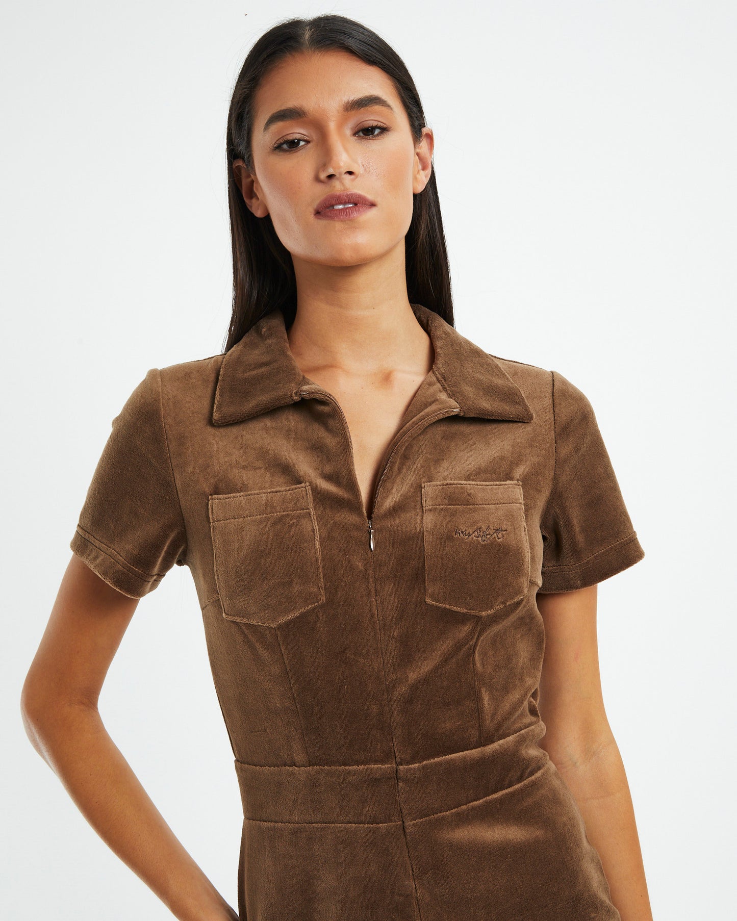 Soleil Playsuit Chocolate Brown