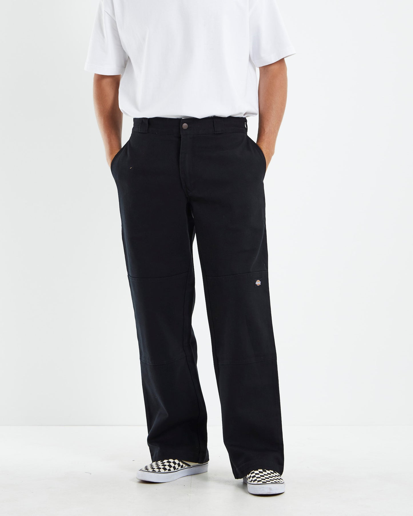 85-283 Double Knee Jeans Black