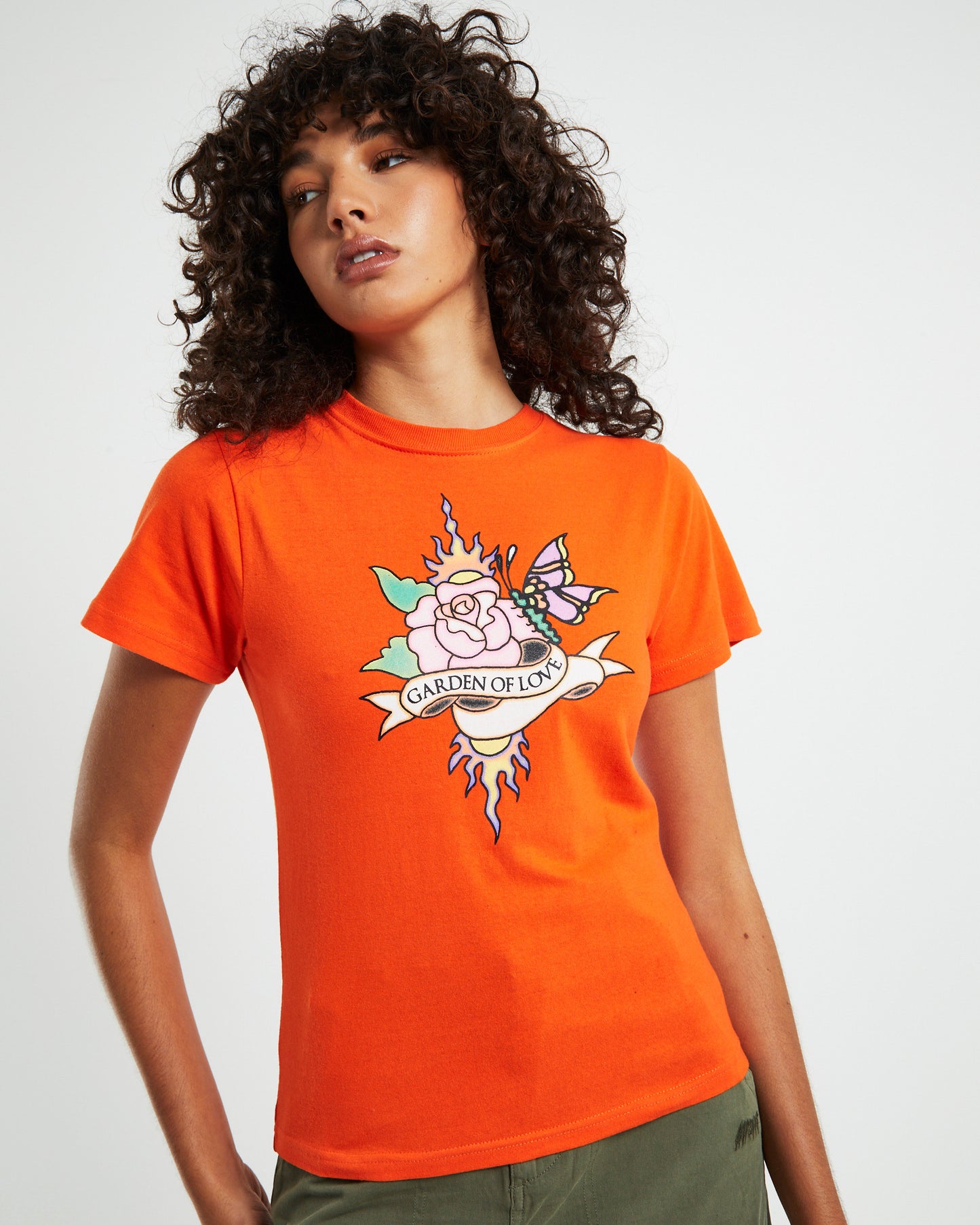 Gardenia Luv Baby Short Sleeve T-Shirt Sherbet Orange