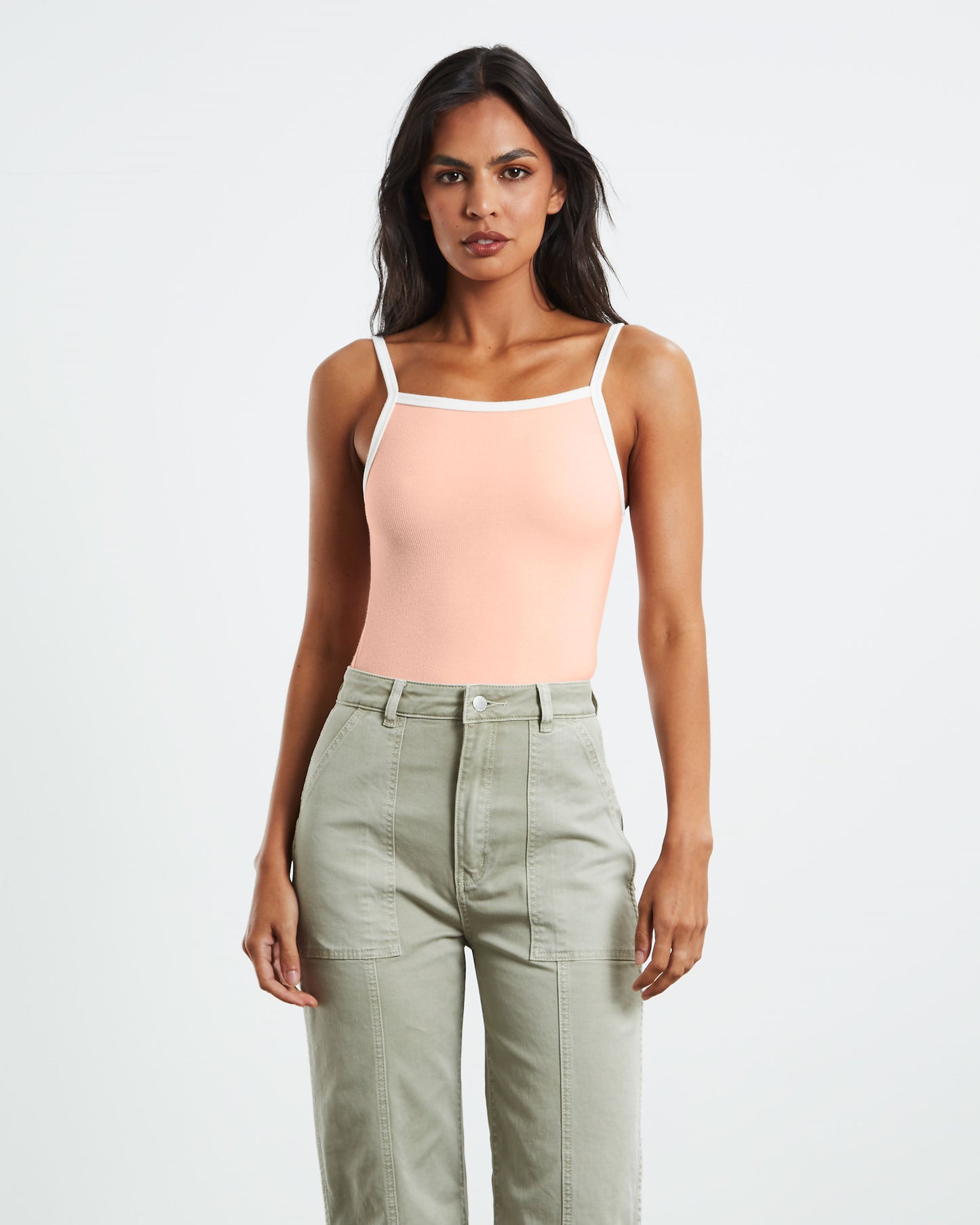 Contrast Naomi Tank Peony