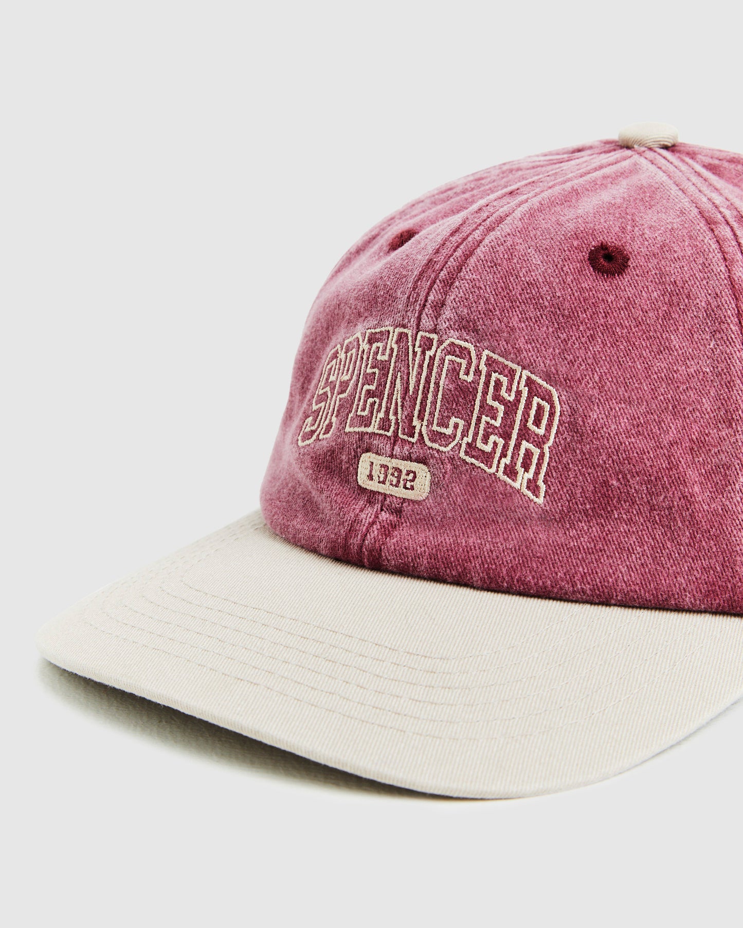 Seattle Contrast Cap Tan/Burgundy