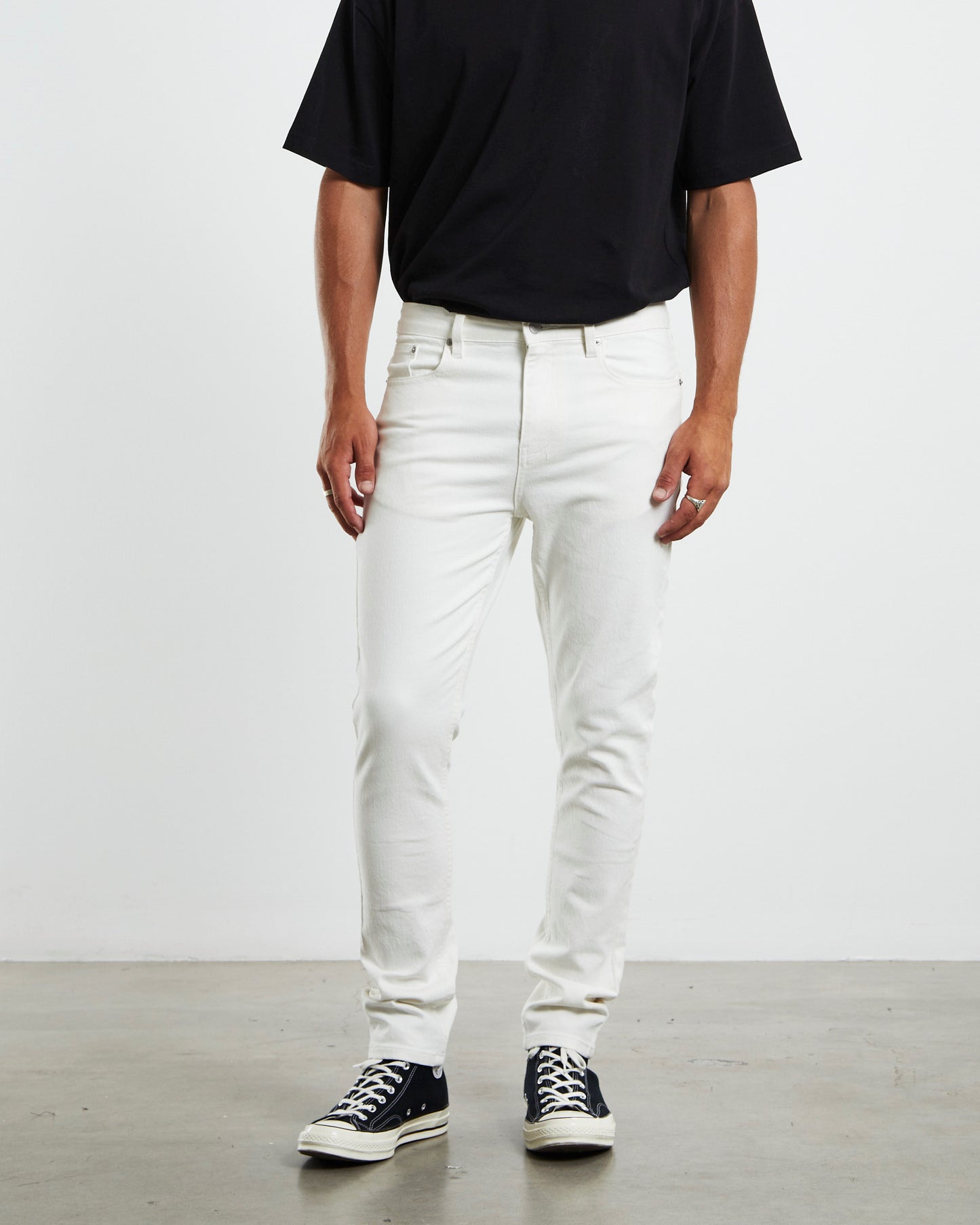 City Riot Slim Jeans in White