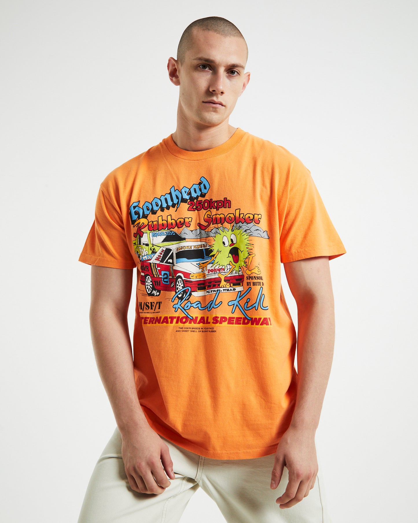 Hoonheads 50-50 AAA Short Sleeve T-shirt Pigment Blazing Orange