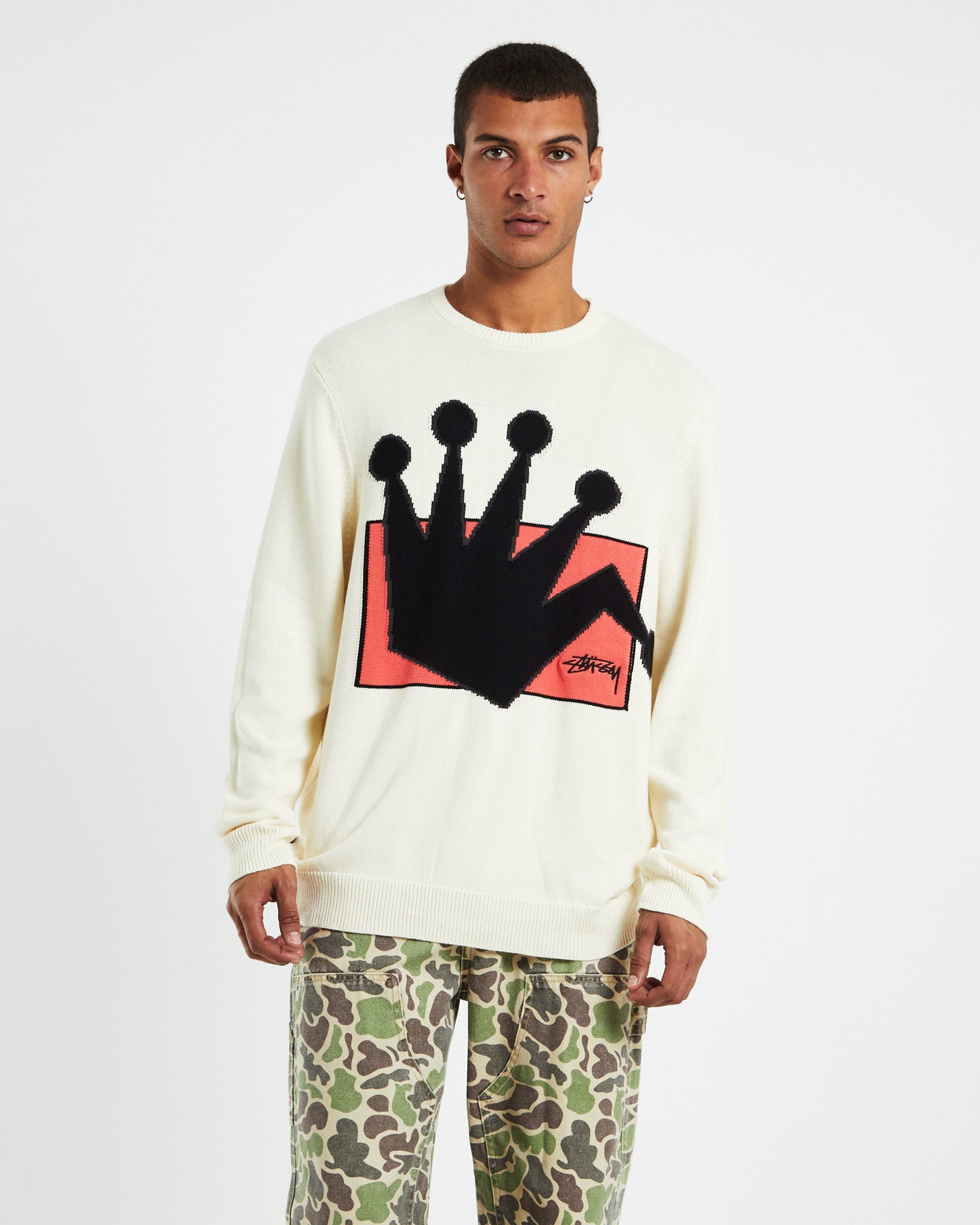LB Crown Knit Crewneck Natural White