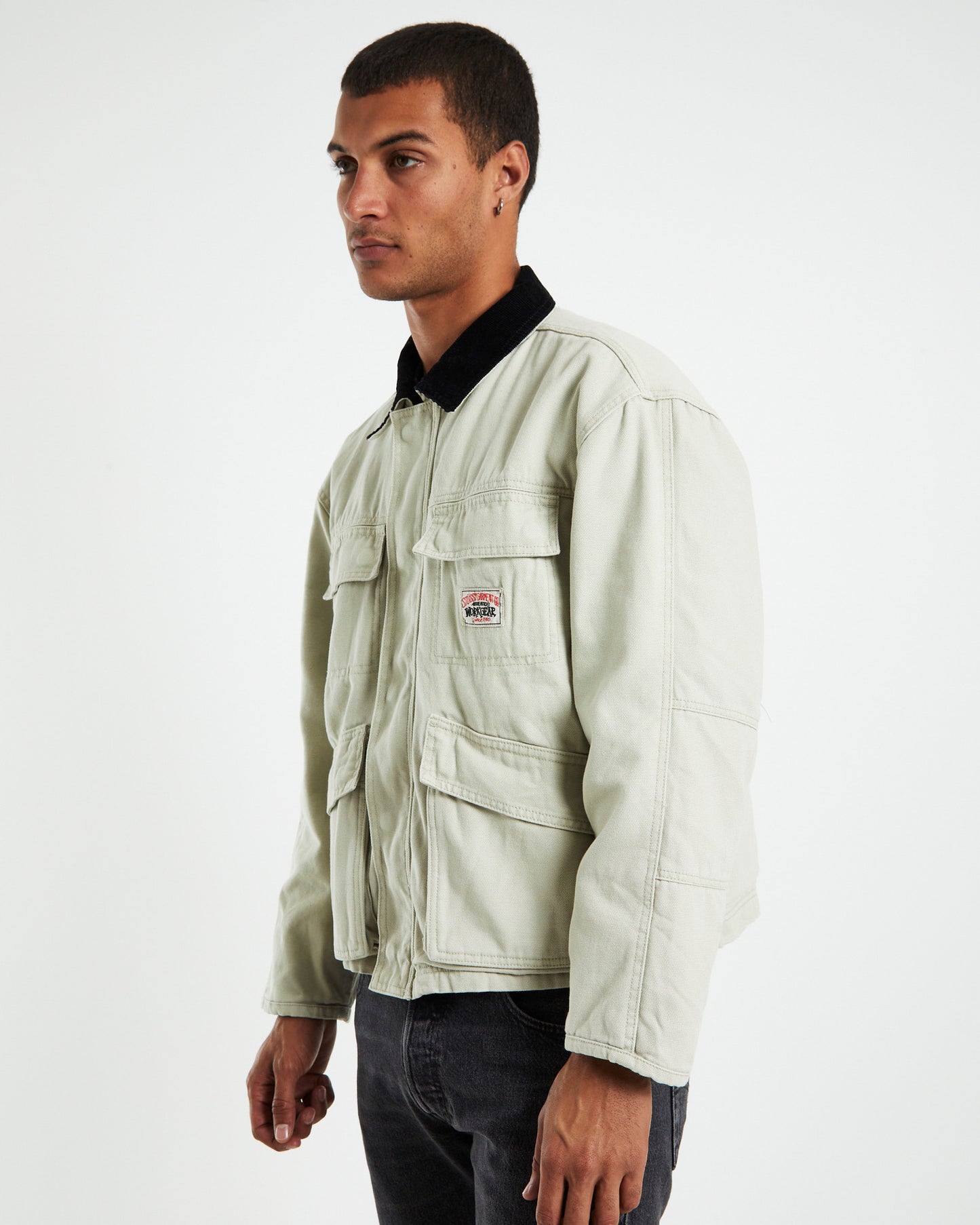 Washed Canvas Shop Jacket Bone