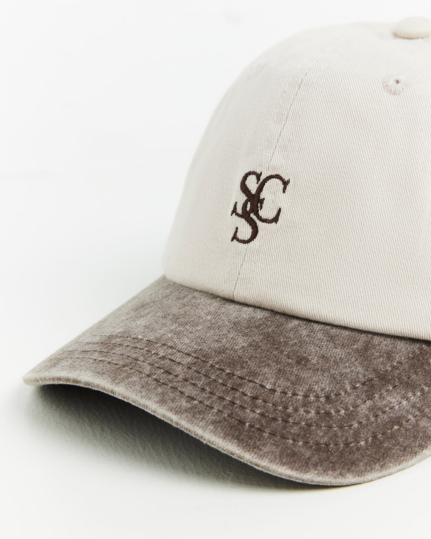 Stone Washed Cap Cocoa Brown