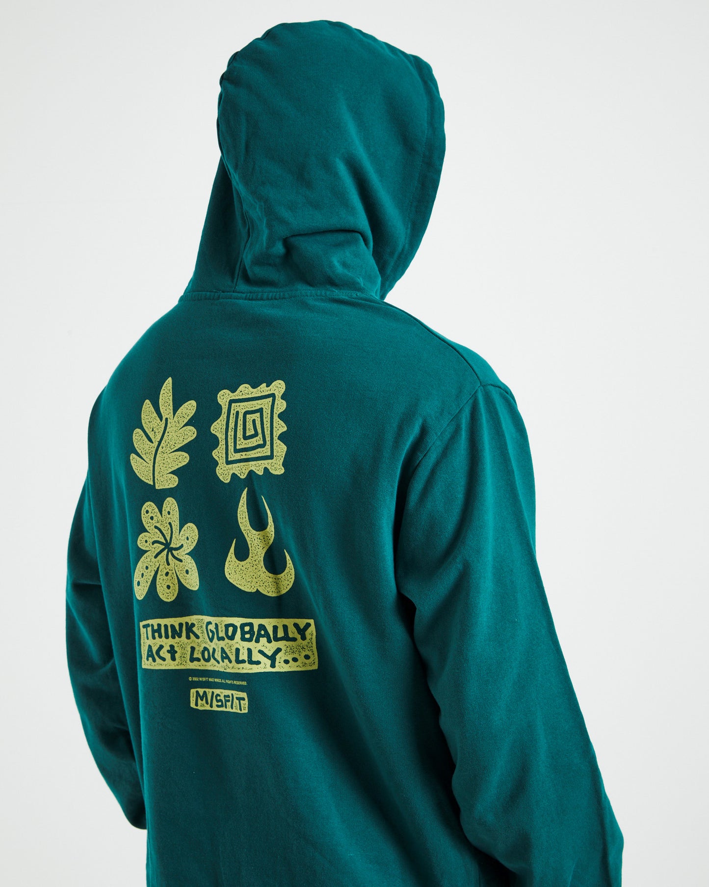 Global Acts 50-50 Hoodie Storm Green