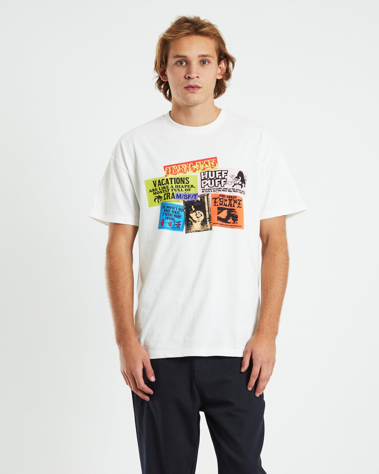 Pound For Pound 50/50 Short Sleeve T-Shirt Washed White