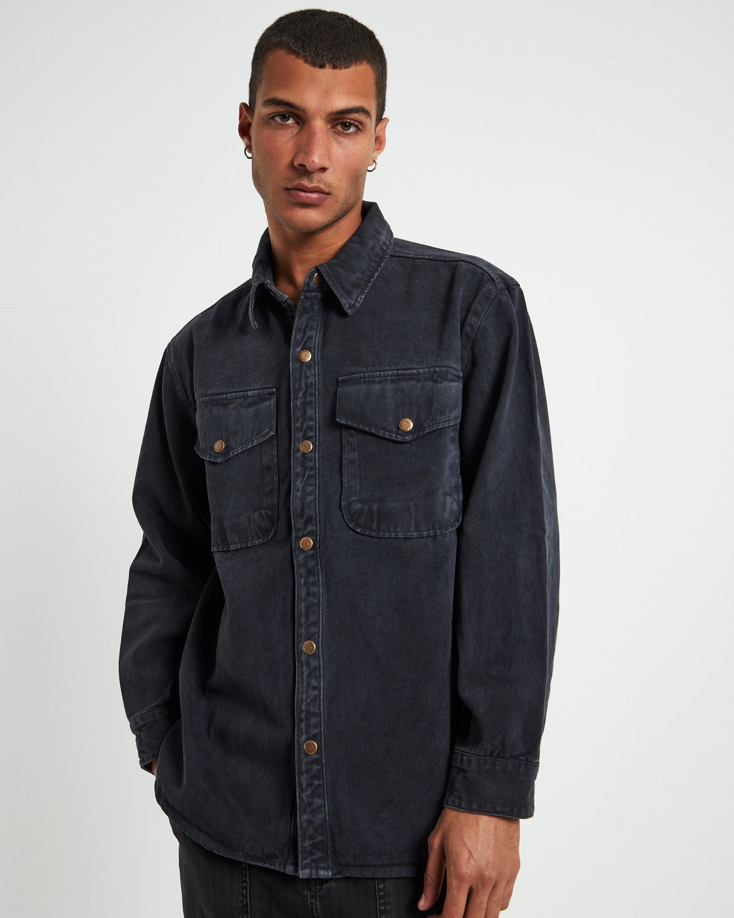 Trade Drill Shacket Sulphur Black