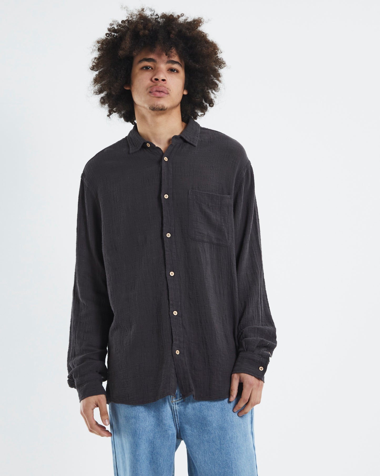Louie Long Sleeve Shirt Black