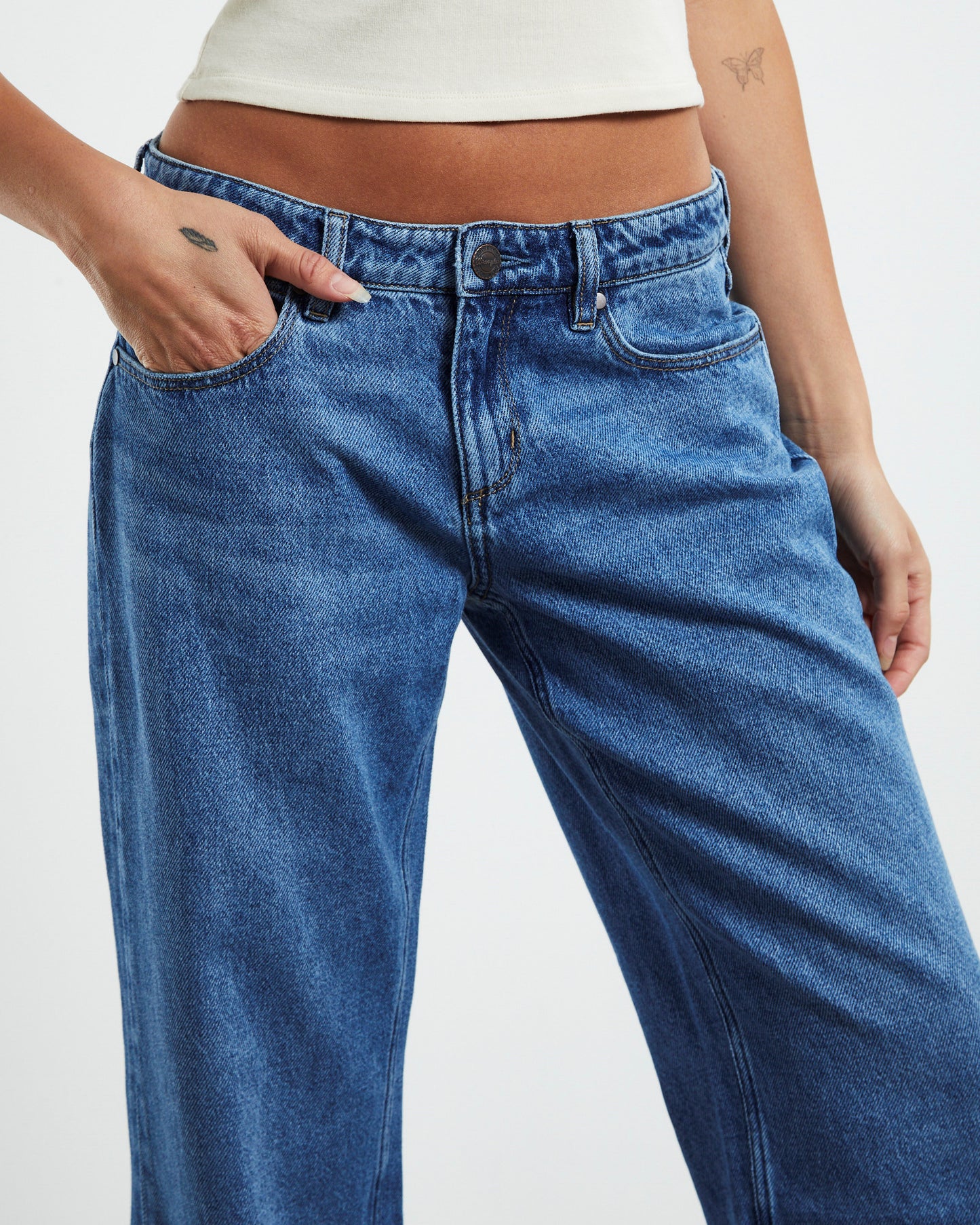 Low Rise Bella Baggy Jeans Teen Spirit Blue