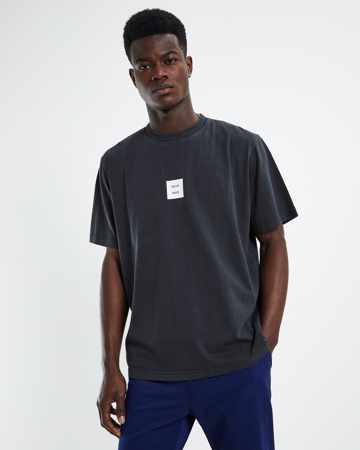 Samo Repair Logo Short Sleeve T-Shirt Black