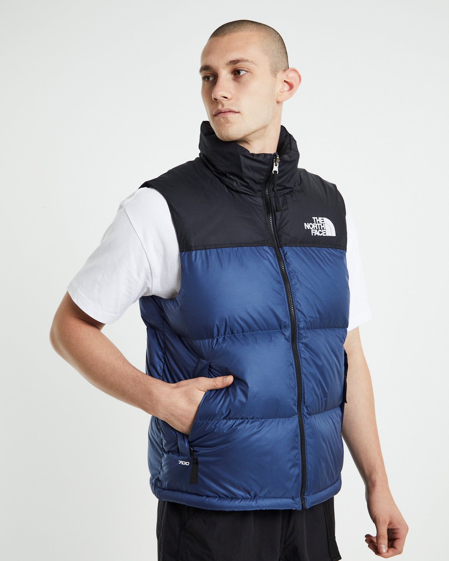 96 Retro Nuptse Vest Shady Blue