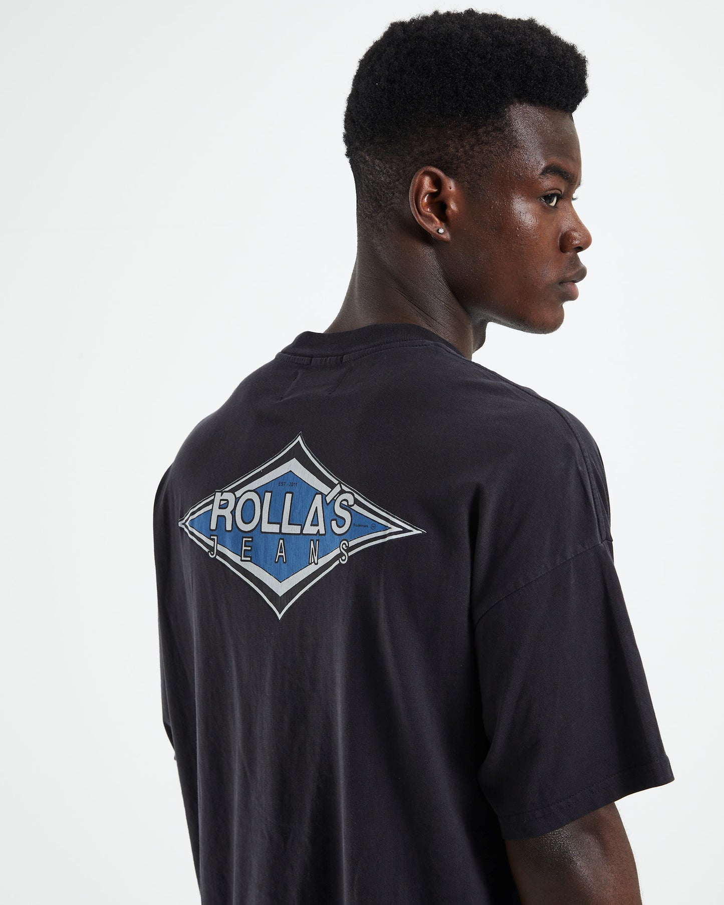 Heavy Diamond Short Sleeve T-Shirt Black