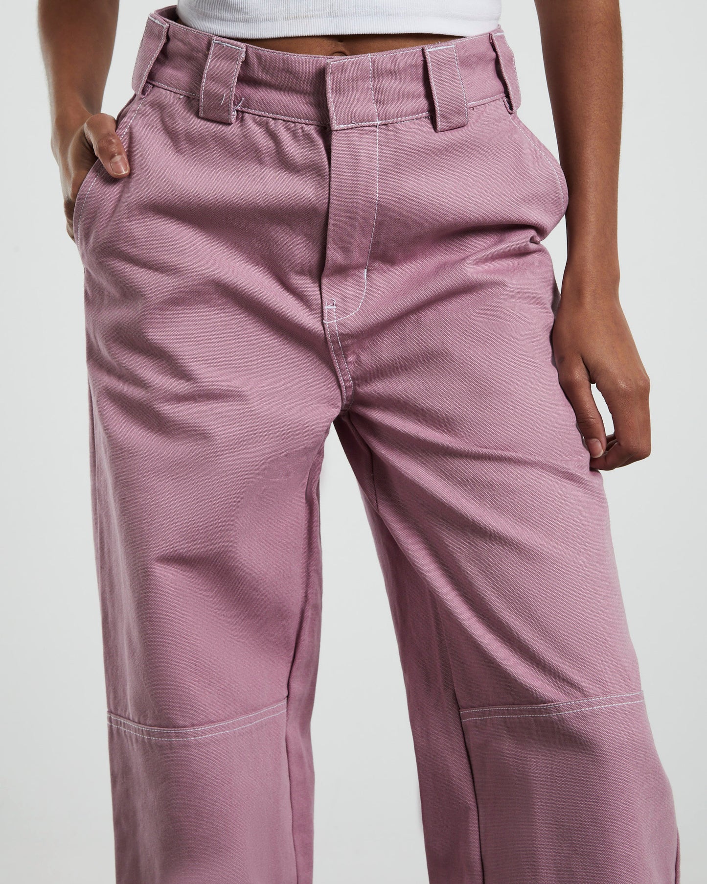 Jasper Wide Leg Pants Mauve Pink