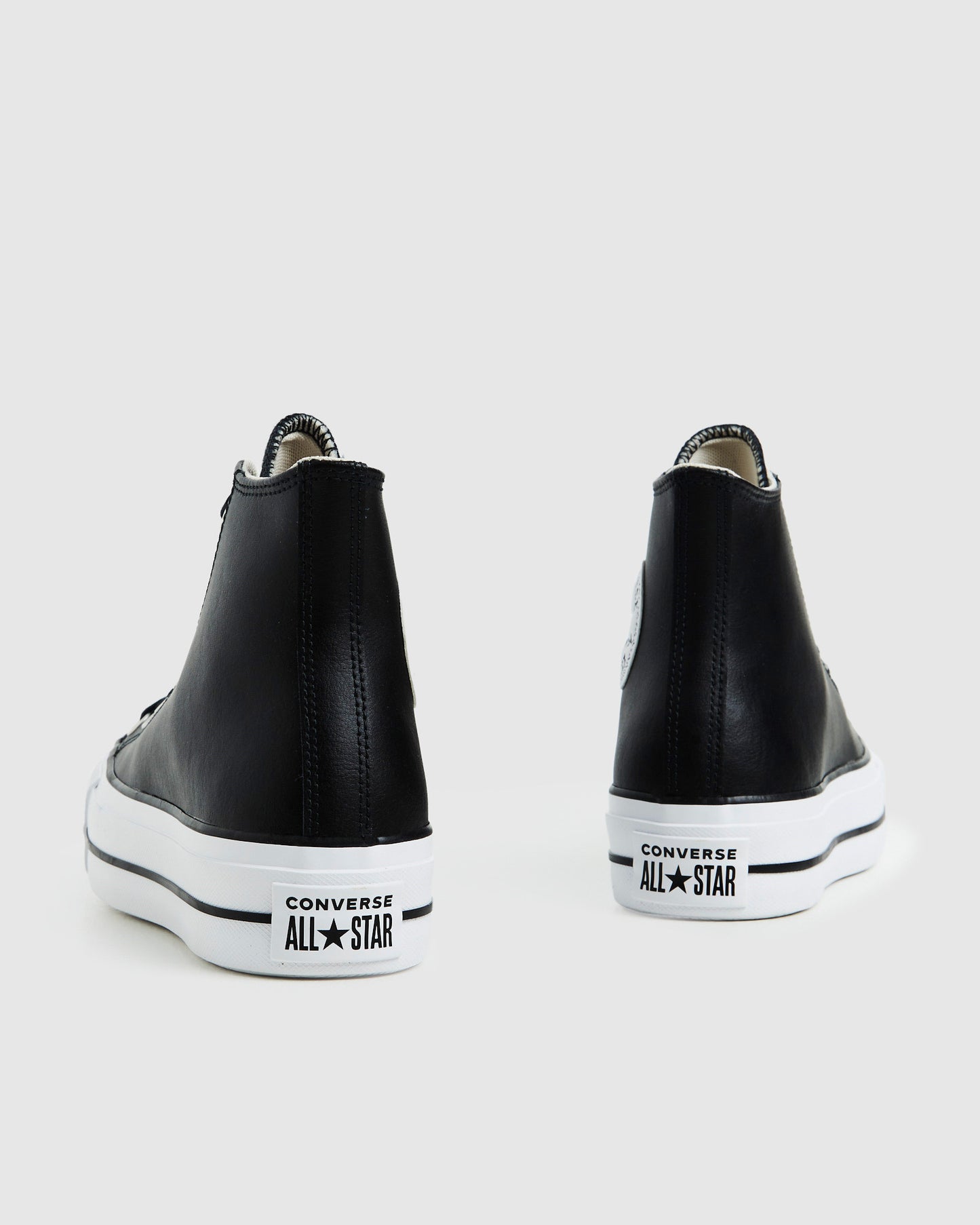 Chuck Taylor All Star Leather Platform Hi Top Sneakers Black