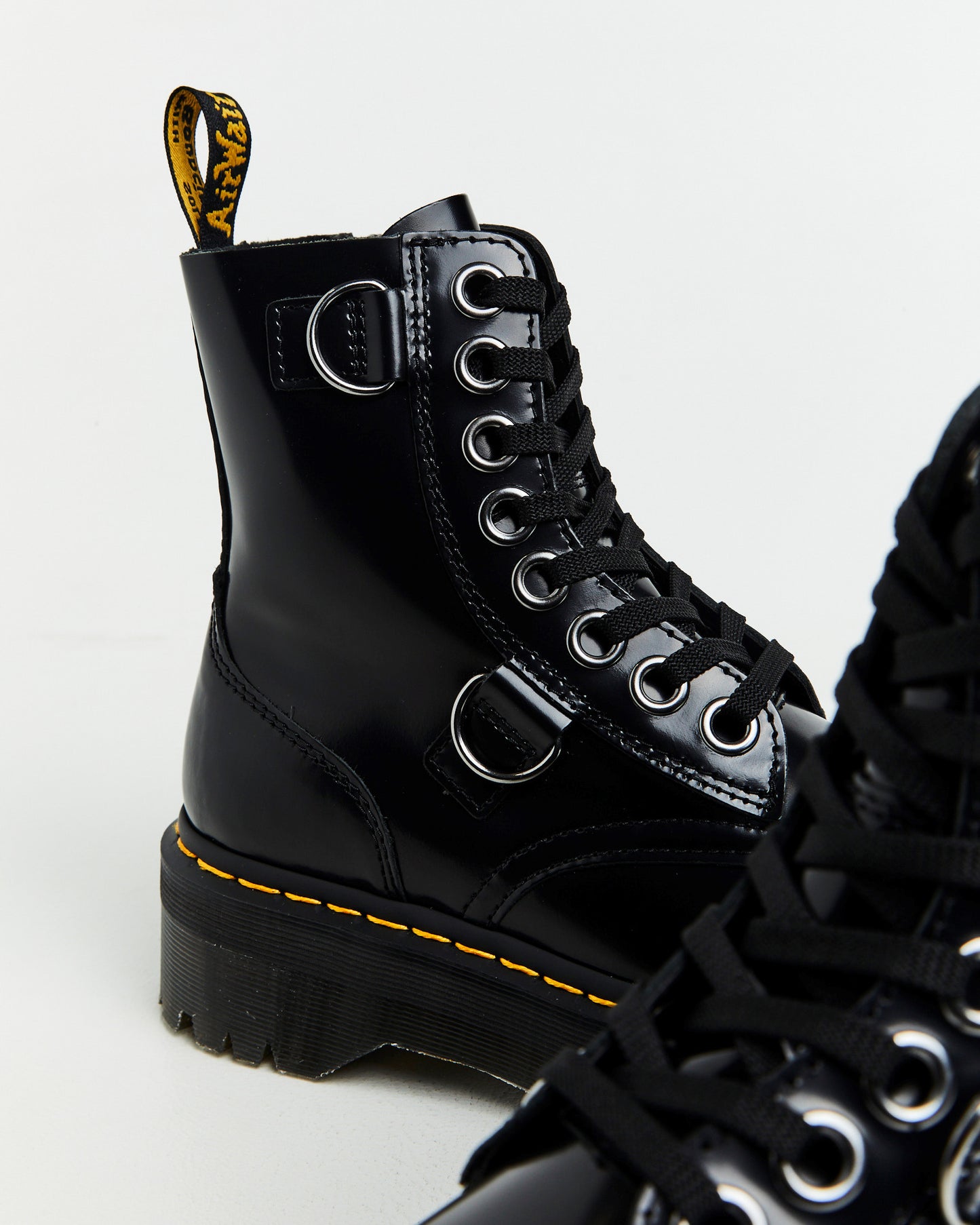 Jadon Alt 8 Eye Boots Black Buttero