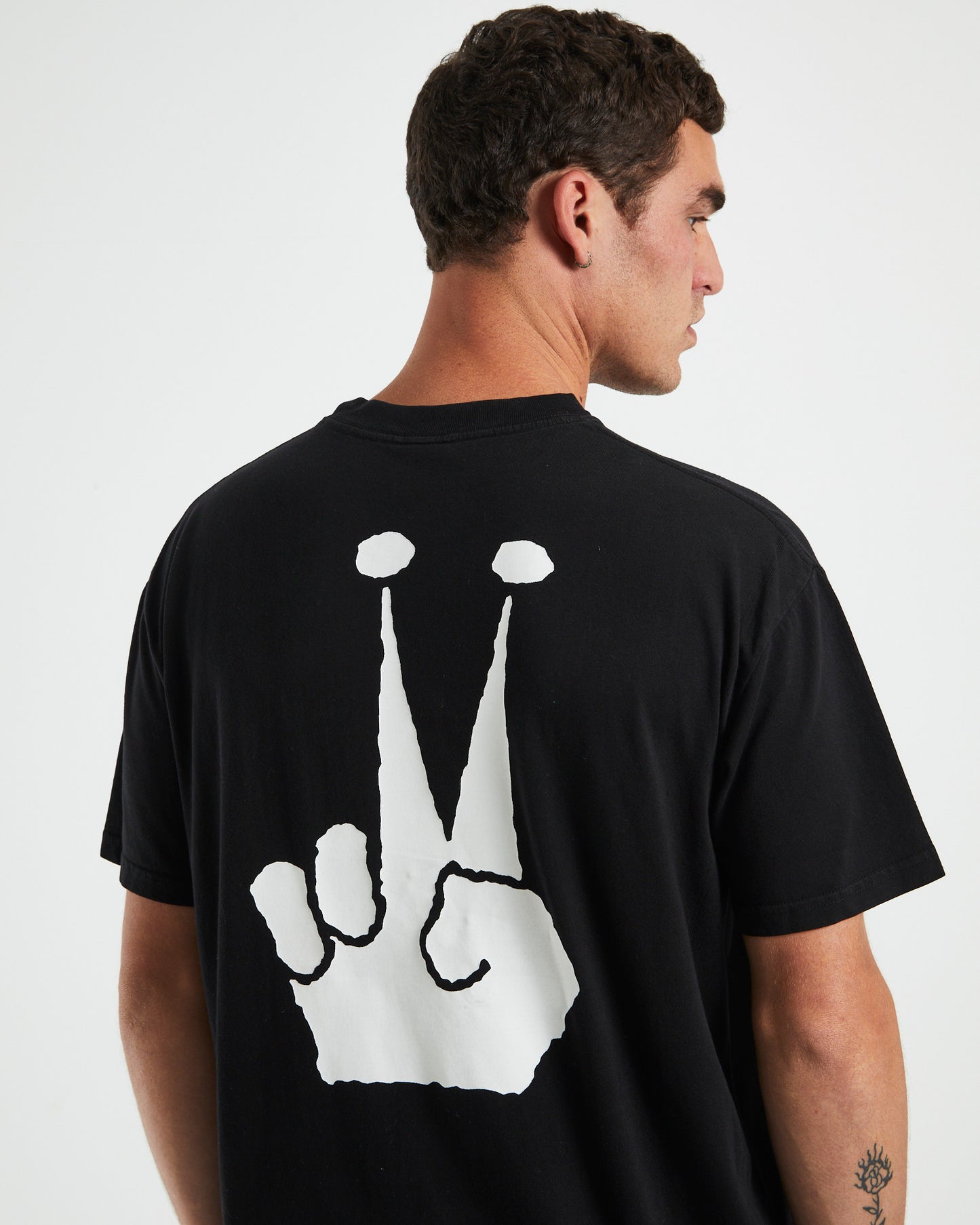 Peace Crown 50-50 Short Sleeve Tee Pigment Black
