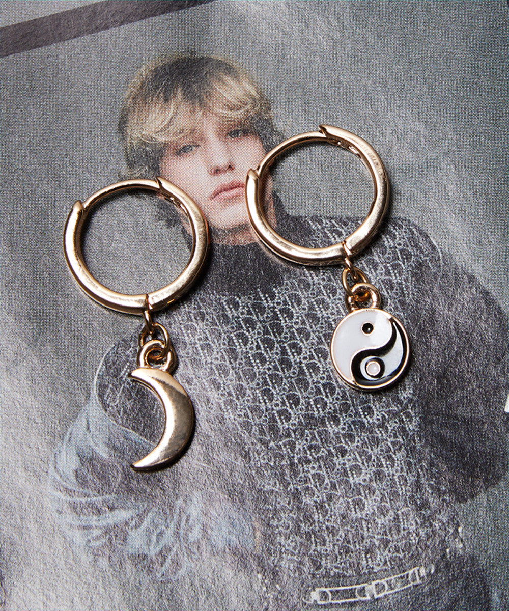 Artie Coloured Charm Earrgs GOLD