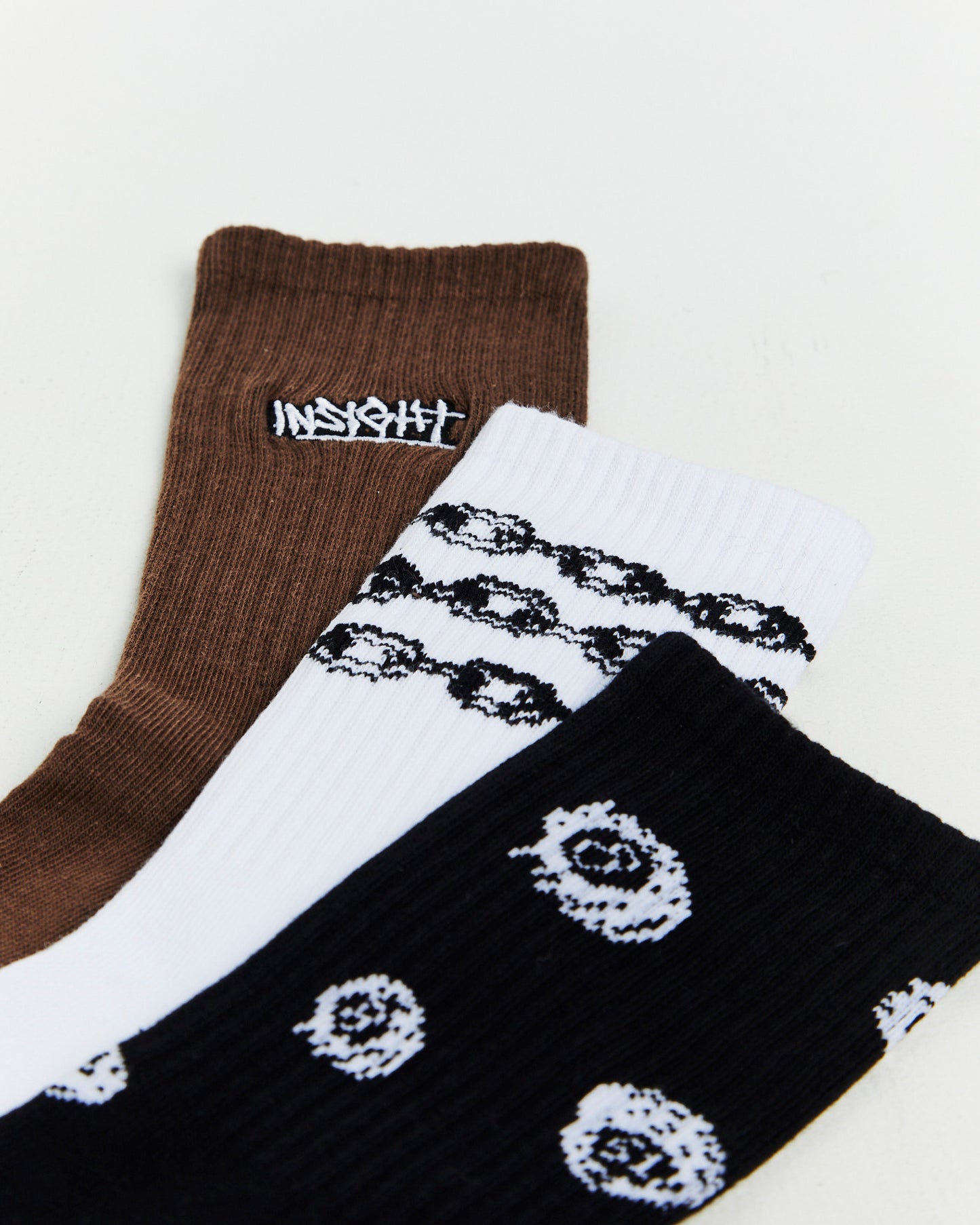 Motif Socks 3 Pack Multi