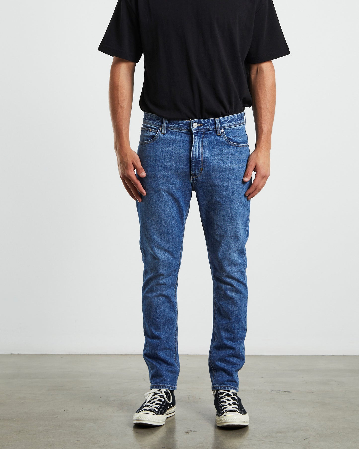 A Dropped Slim Denim Jeans