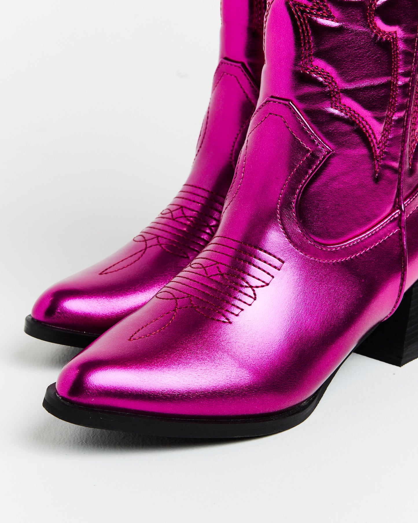 Ranger Cowboy Boot in Metallic Pink