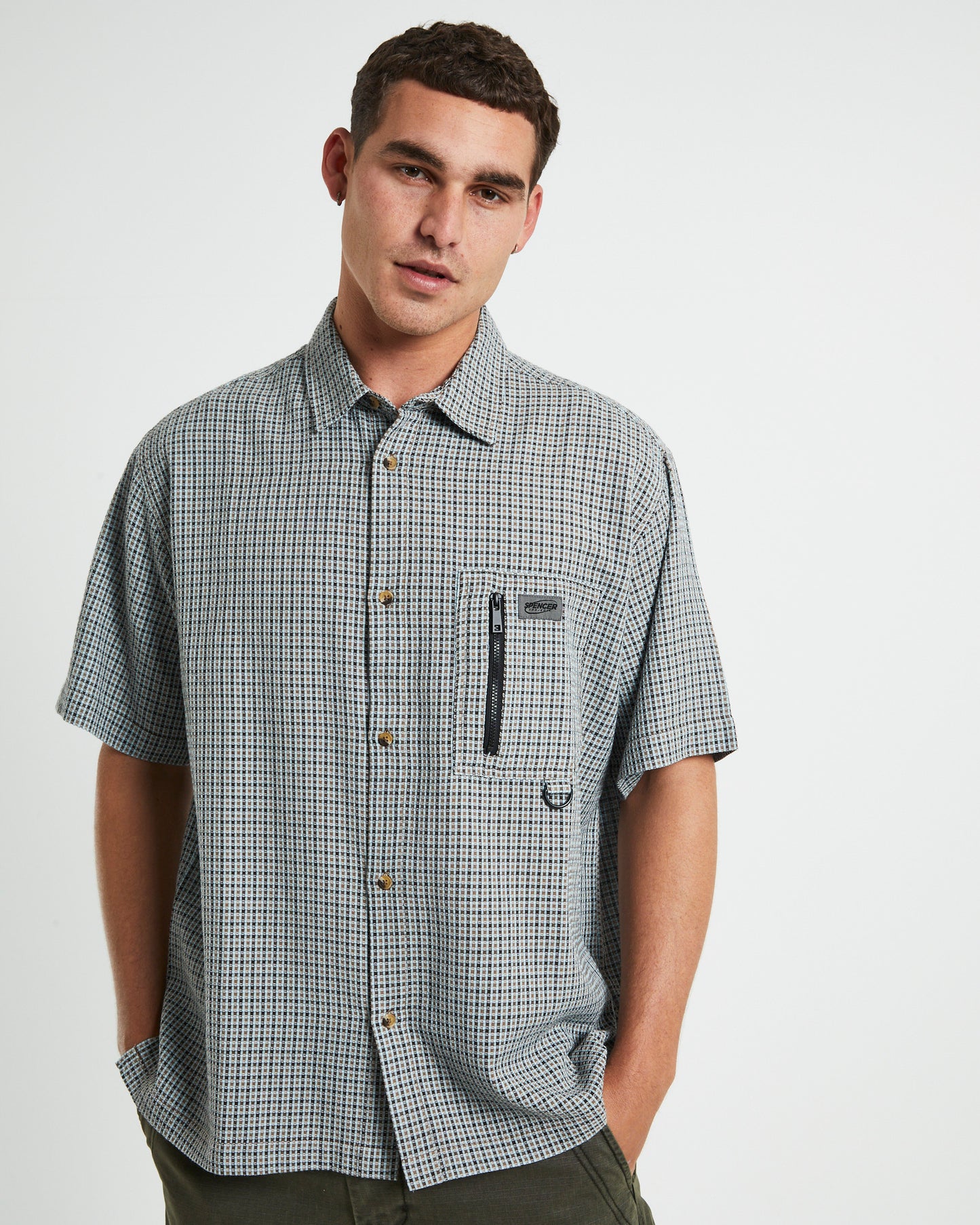 Hiker Short Sleeve Shirt in Blue