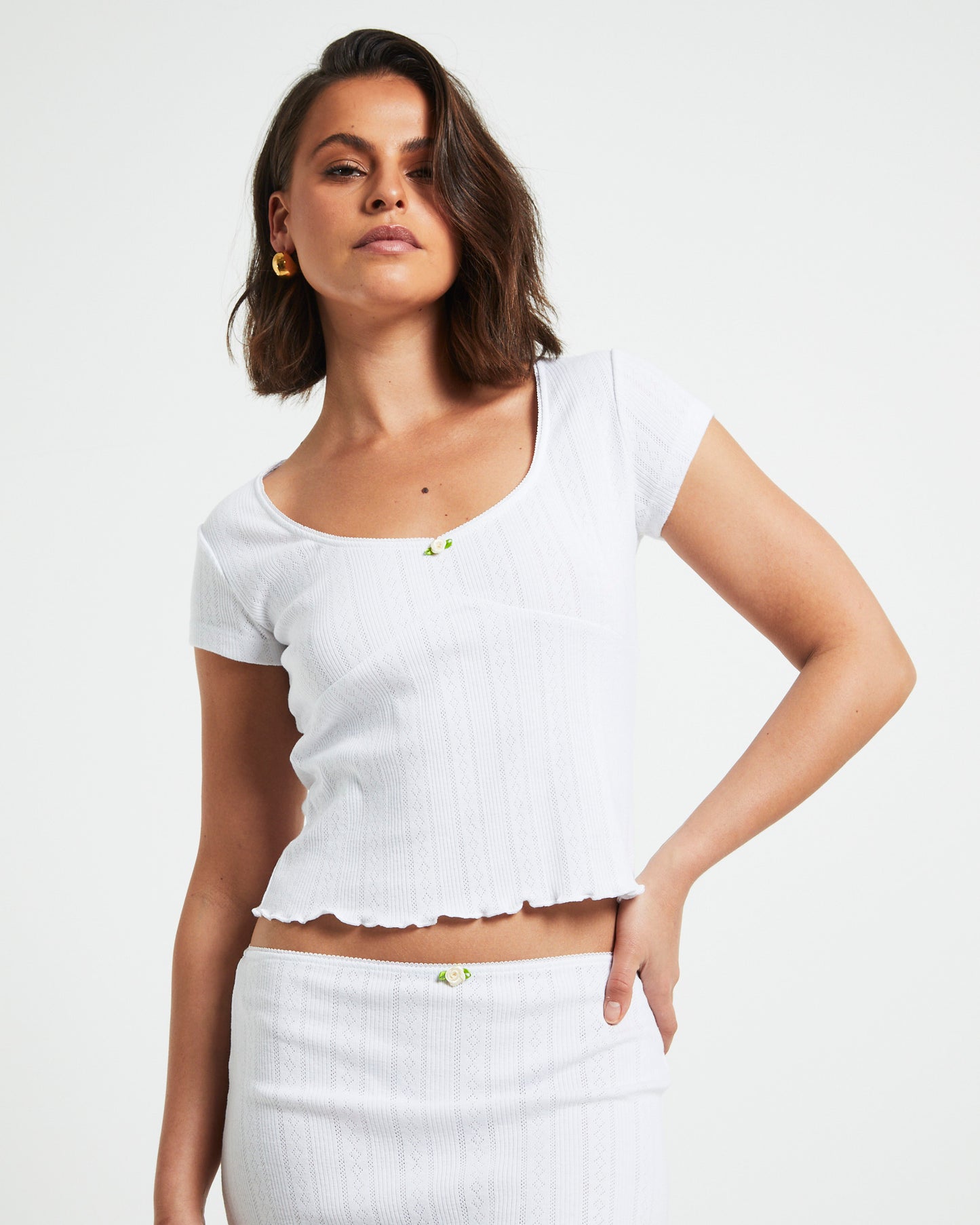 Bittersweet Baby Tee in White