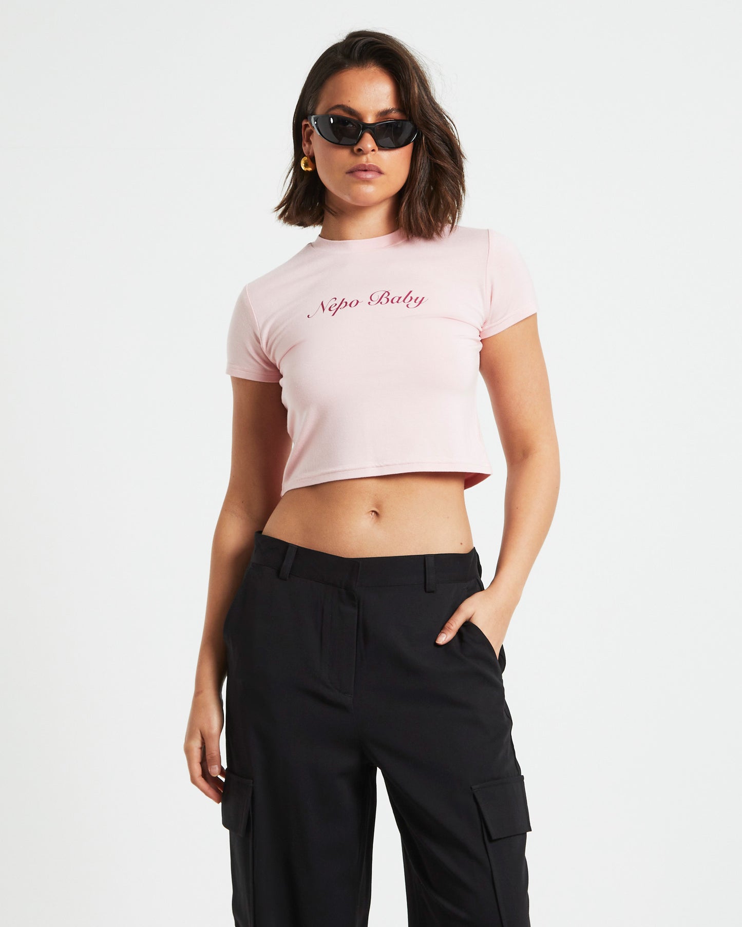 Nepo Baby Tee in Pink