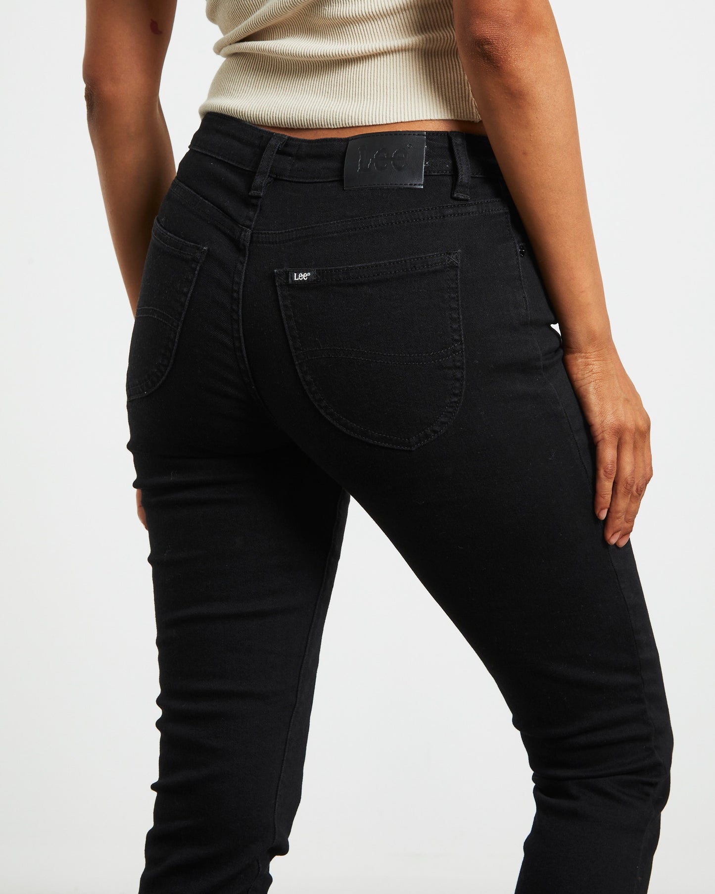 Y2K Low Licks Skinny Denim Jeans in Prize Black
