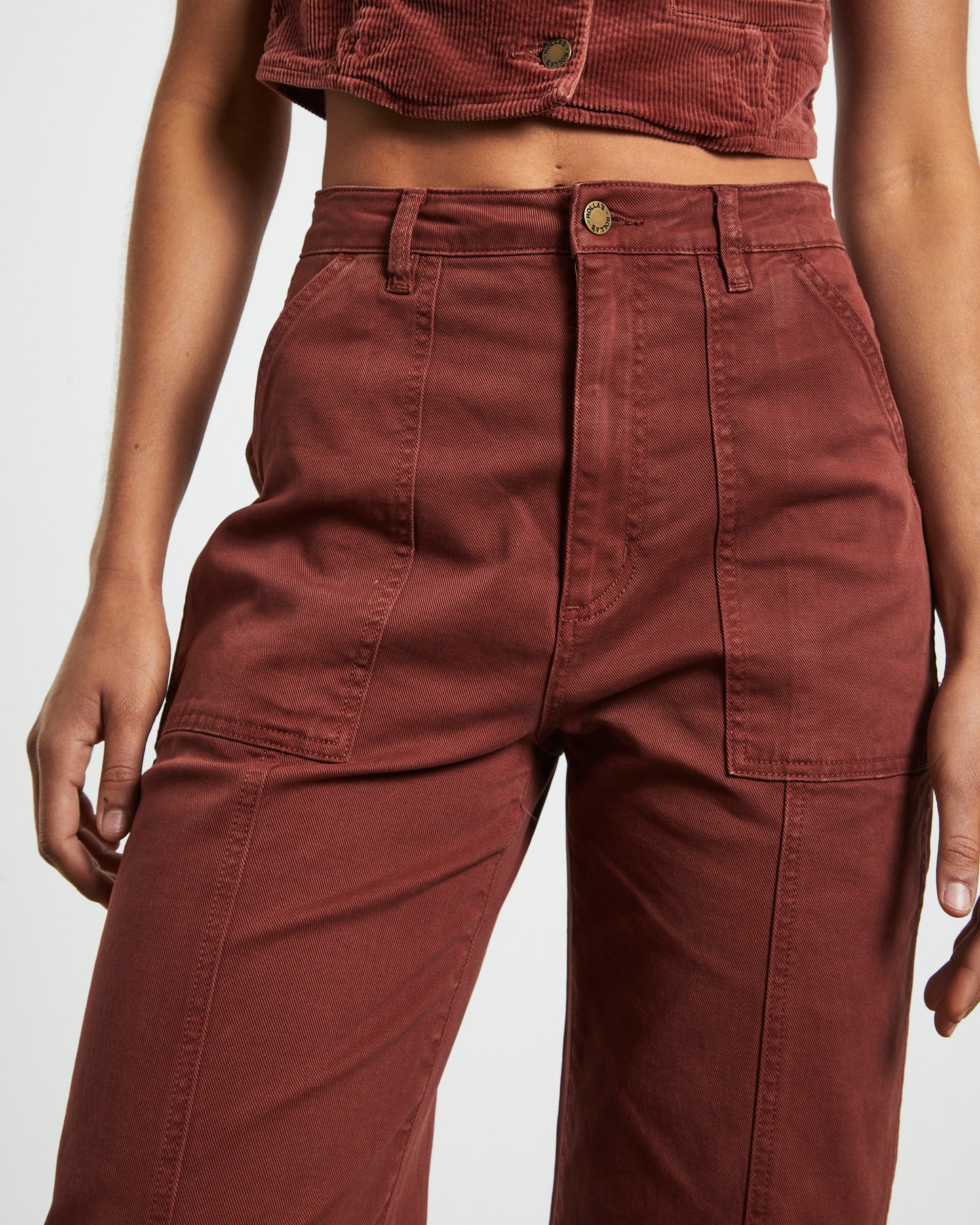 Heidi Trade Pants in Brick Rust