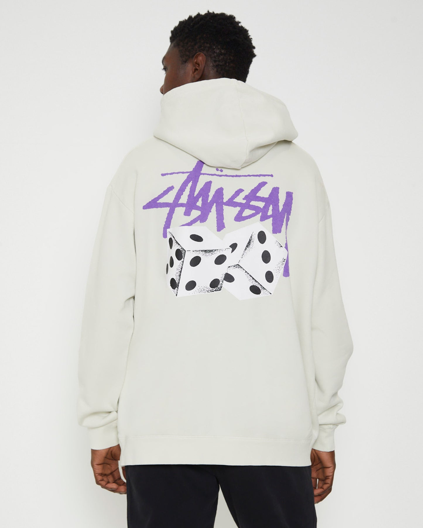 Pair Of Dice Hoodie in Washed White