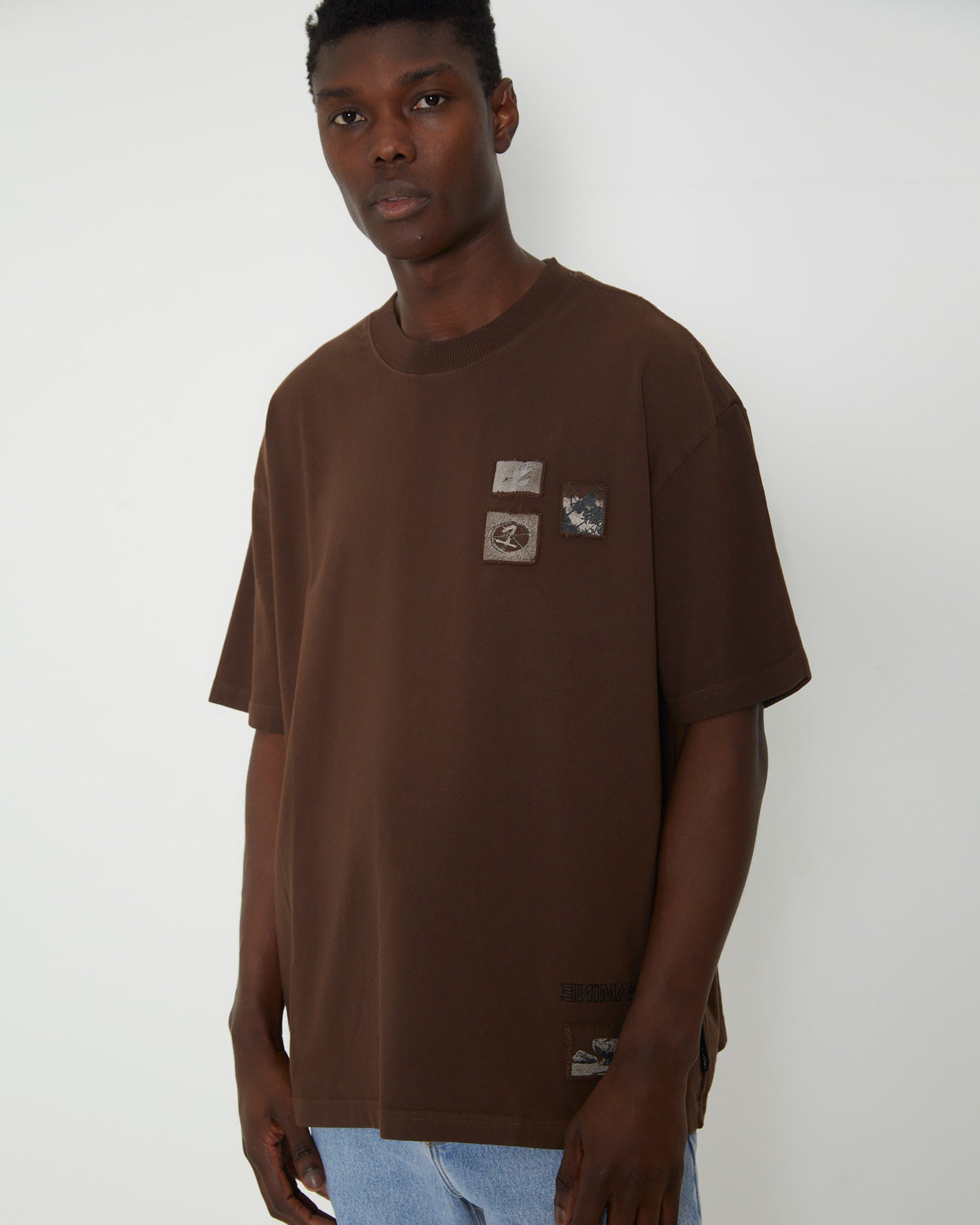 Surrealist Short Sleeve T-Shirt in Brown