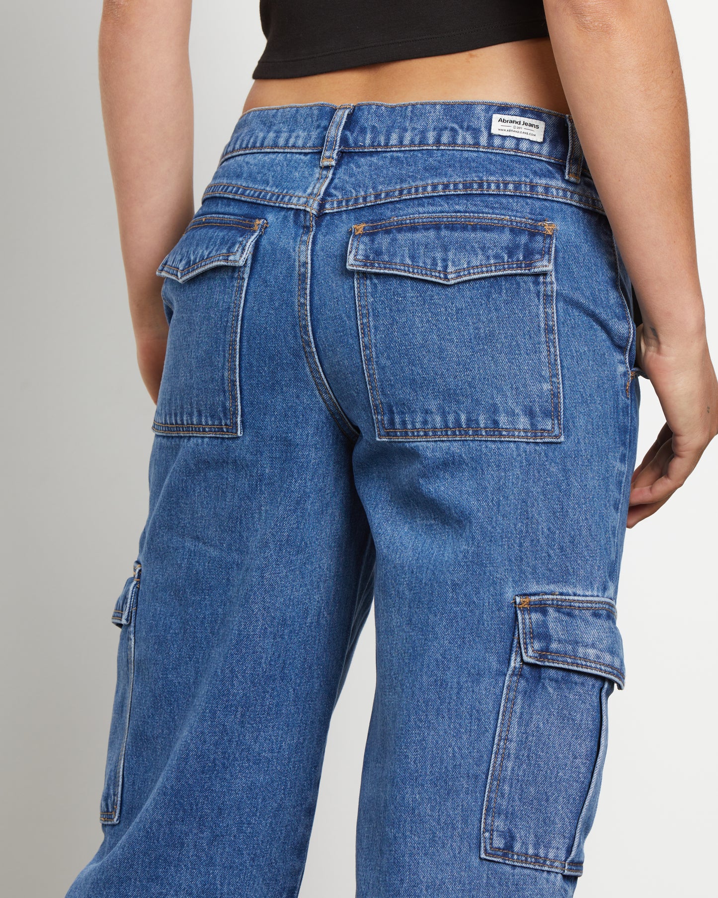 99 Low & Wide Cargo Daria Denim Jeans