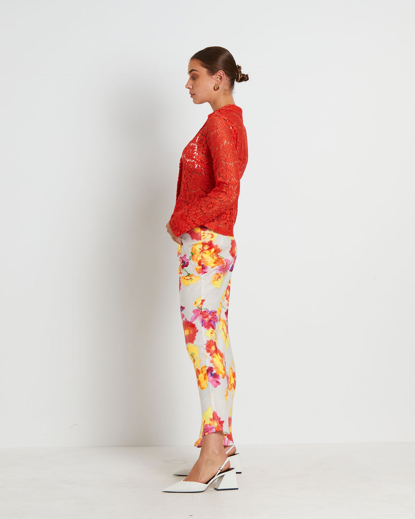 Pip Sheer Lace Long Sleeve Shirt