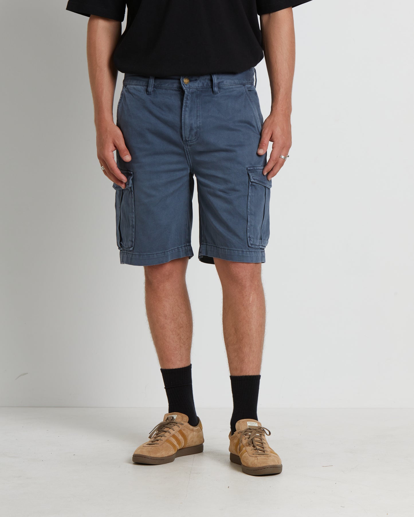 Ezy Trade Cargo Shorts in Steel Blue