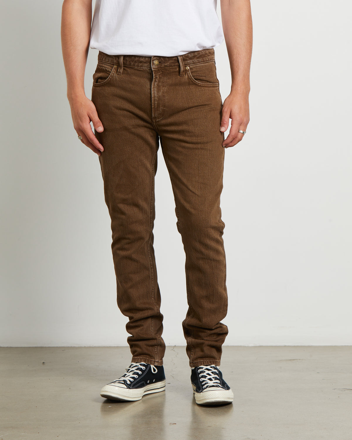Tim Slim Denim Jeans Coast COAST BROWN