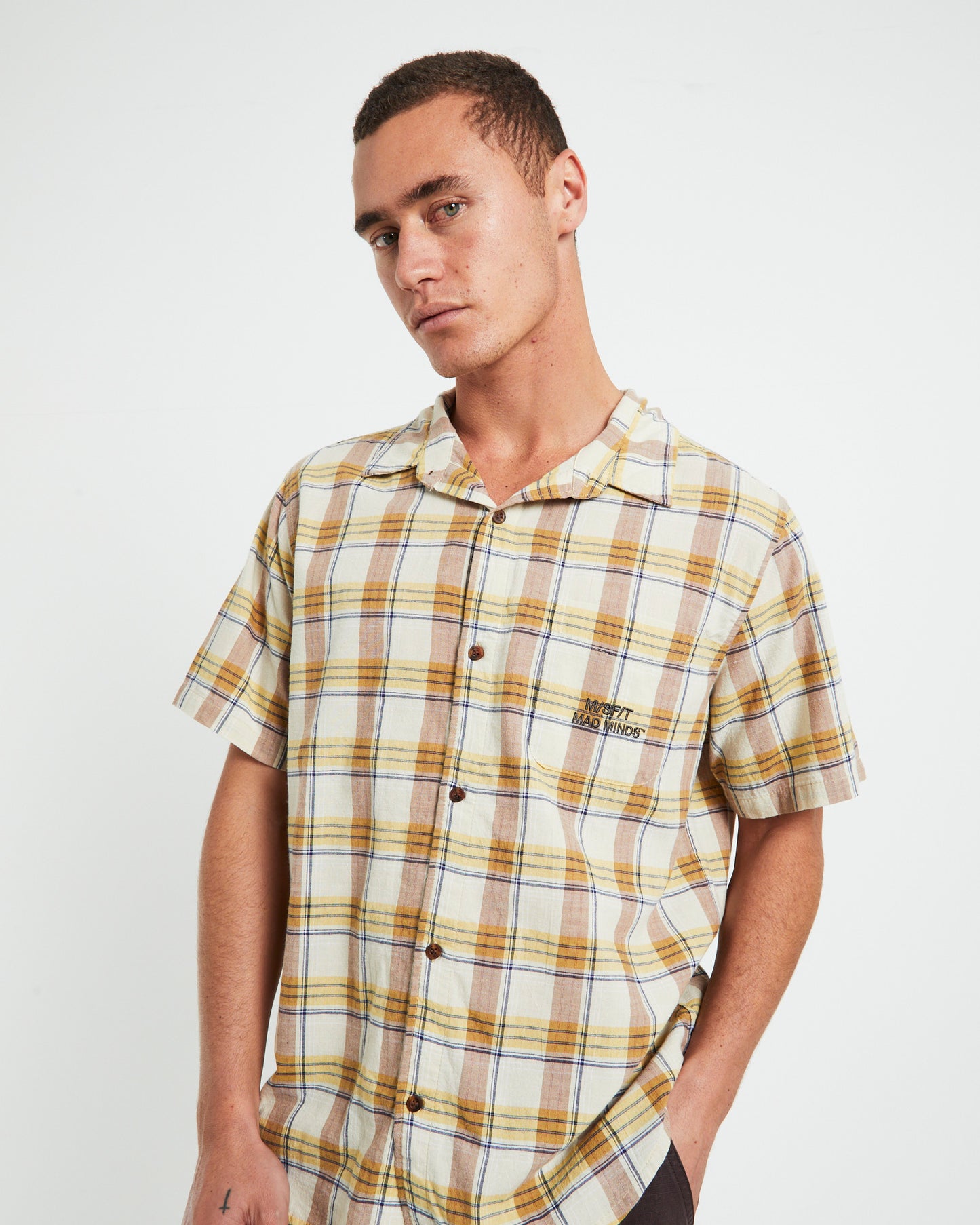 Darling Quartz Short Sleeve Shirt in Tan