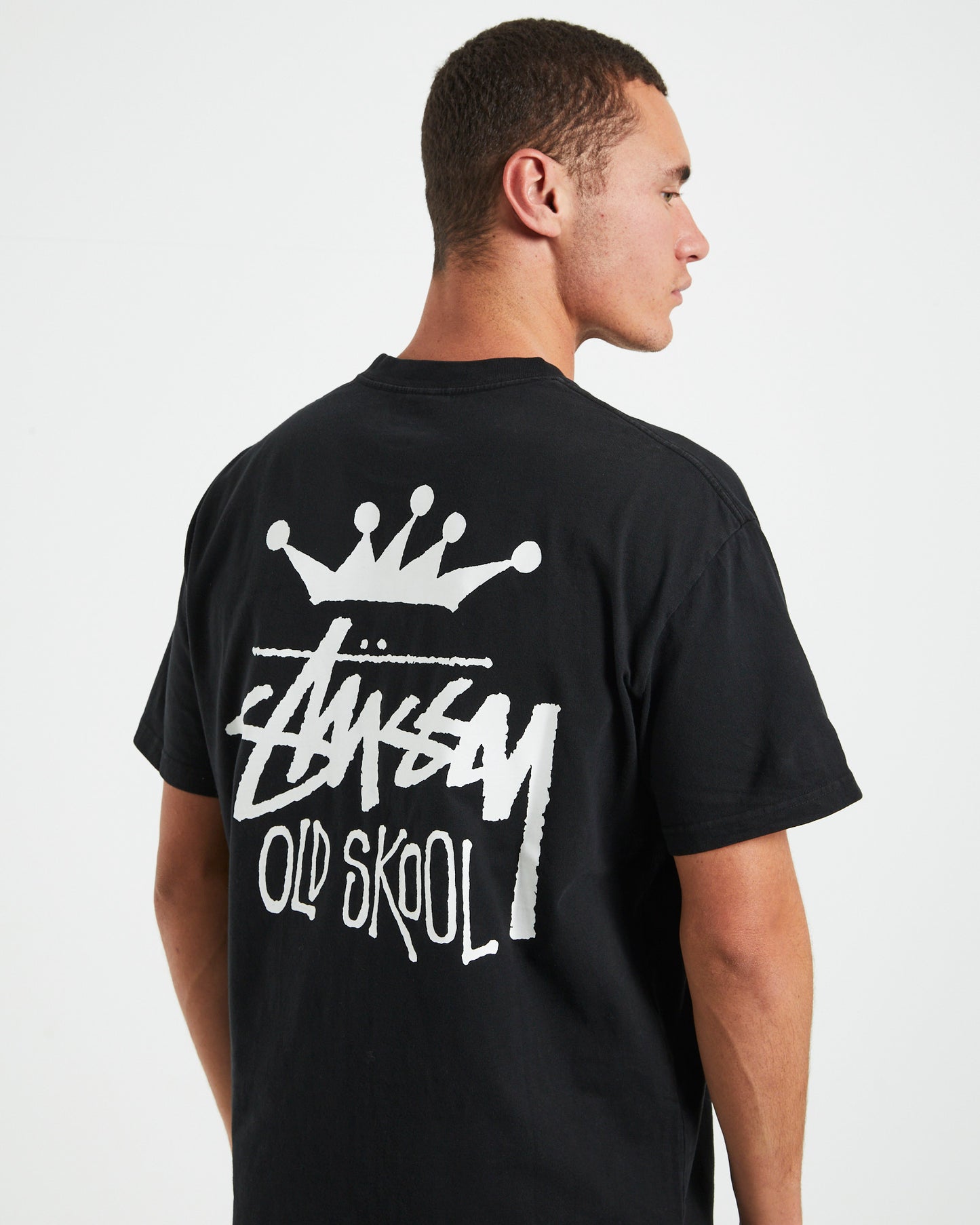 Old Skool Heavyweight Short Sleeve T-Shirt in Black